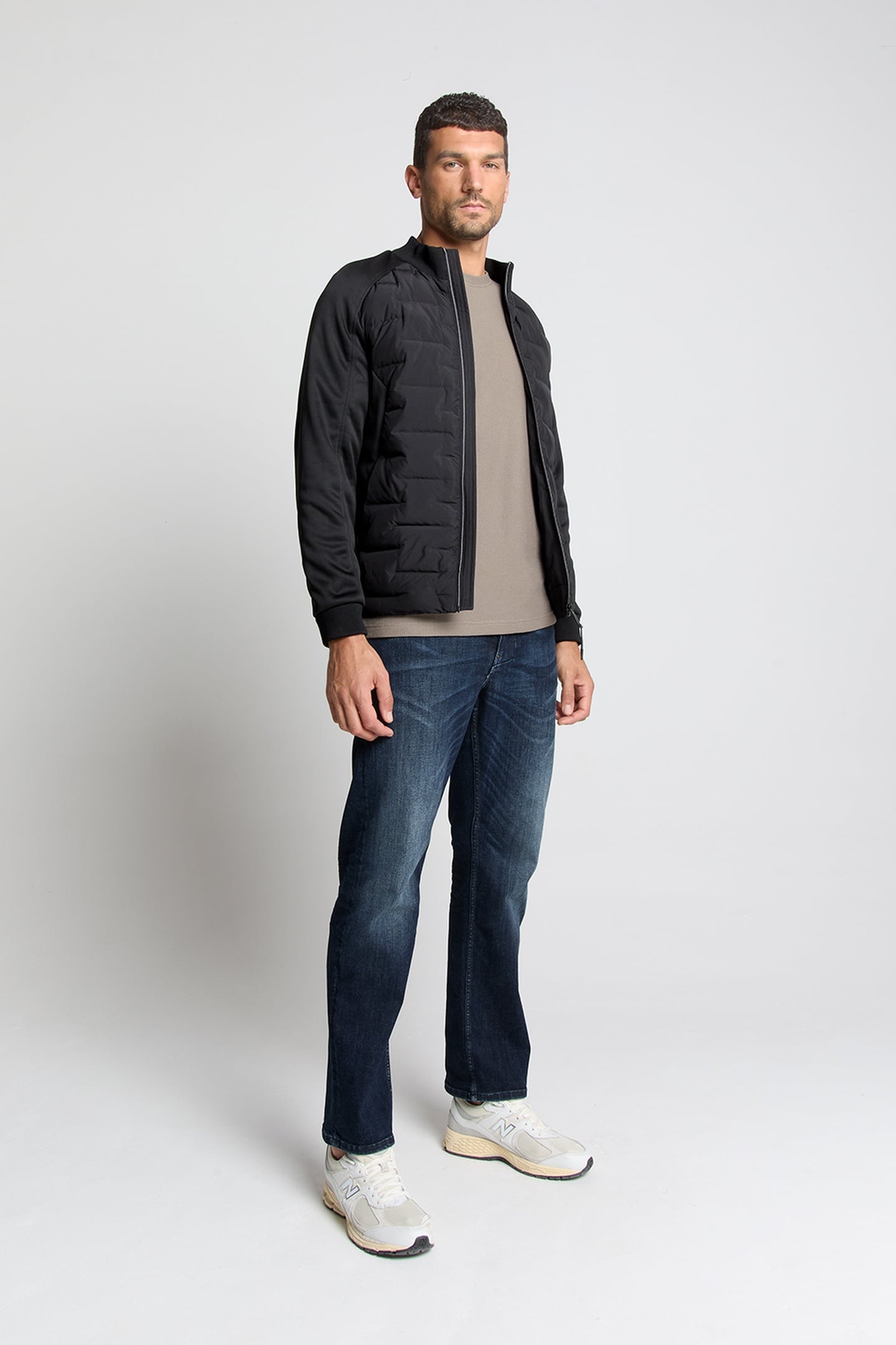 T-SHIRT CREWNECK SOLID JACQUARD CLAY 1