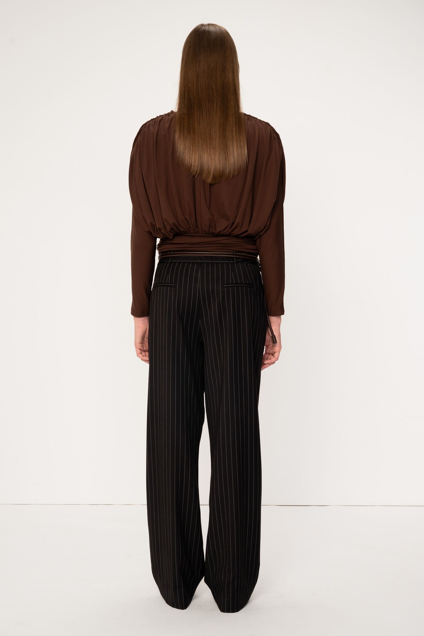 POLARIS TROUSER BLACK PINSTRIPE 1