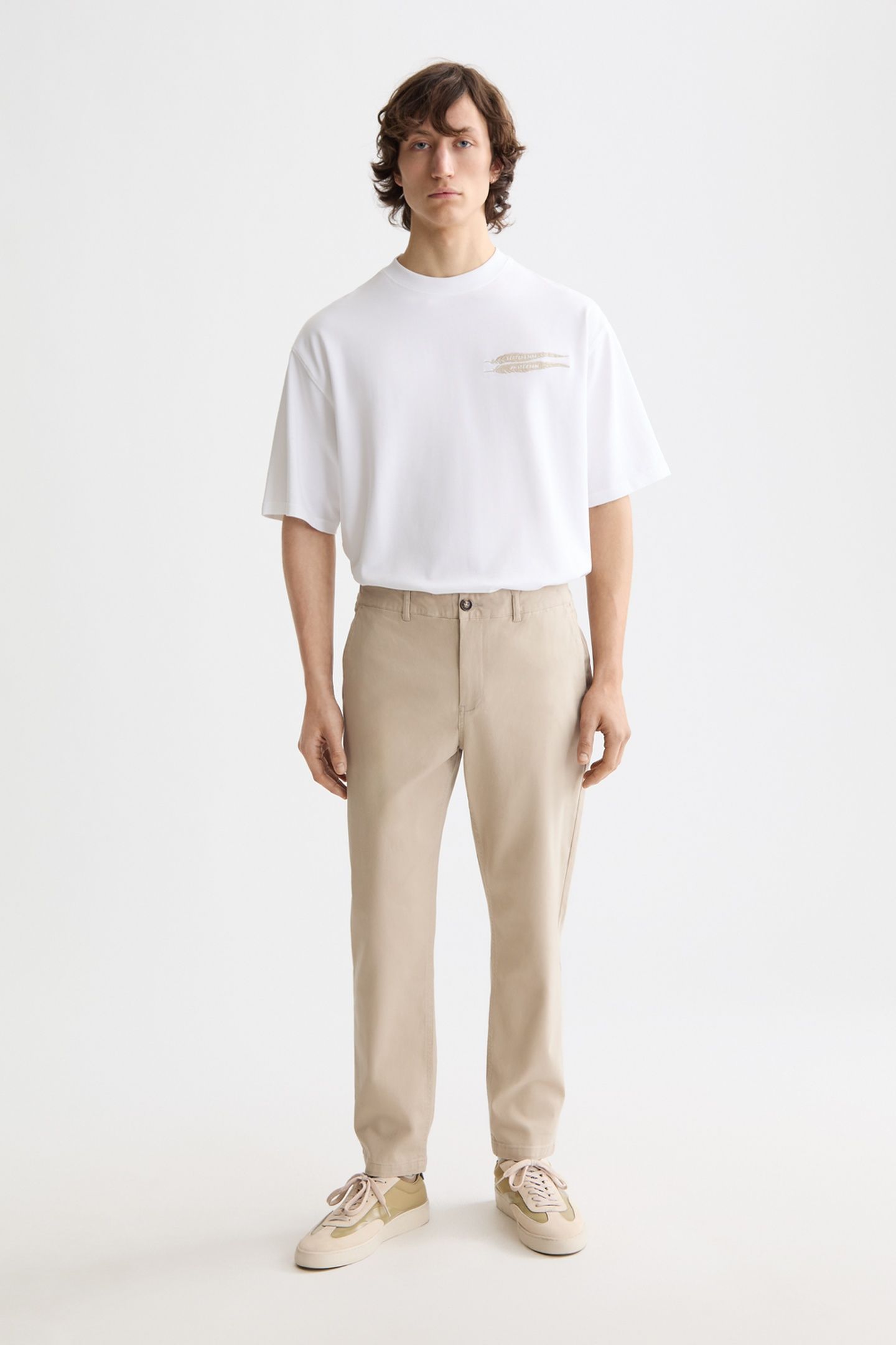 SEASONAL CORE - DRIFT - WASHED COTTON BLEND CHINO PLAZA TAUP 1