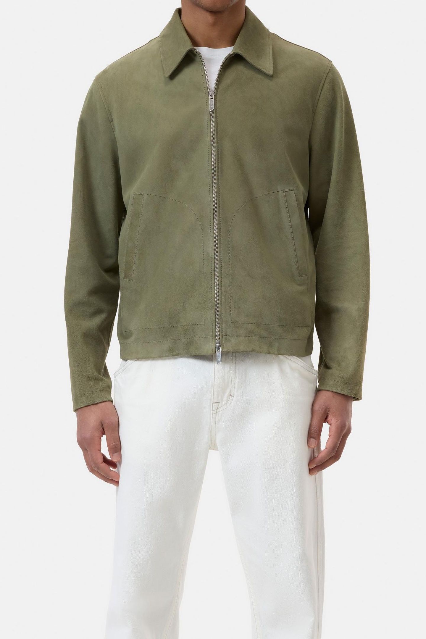 LEATHER BLOUSON CHINO GREEN 1