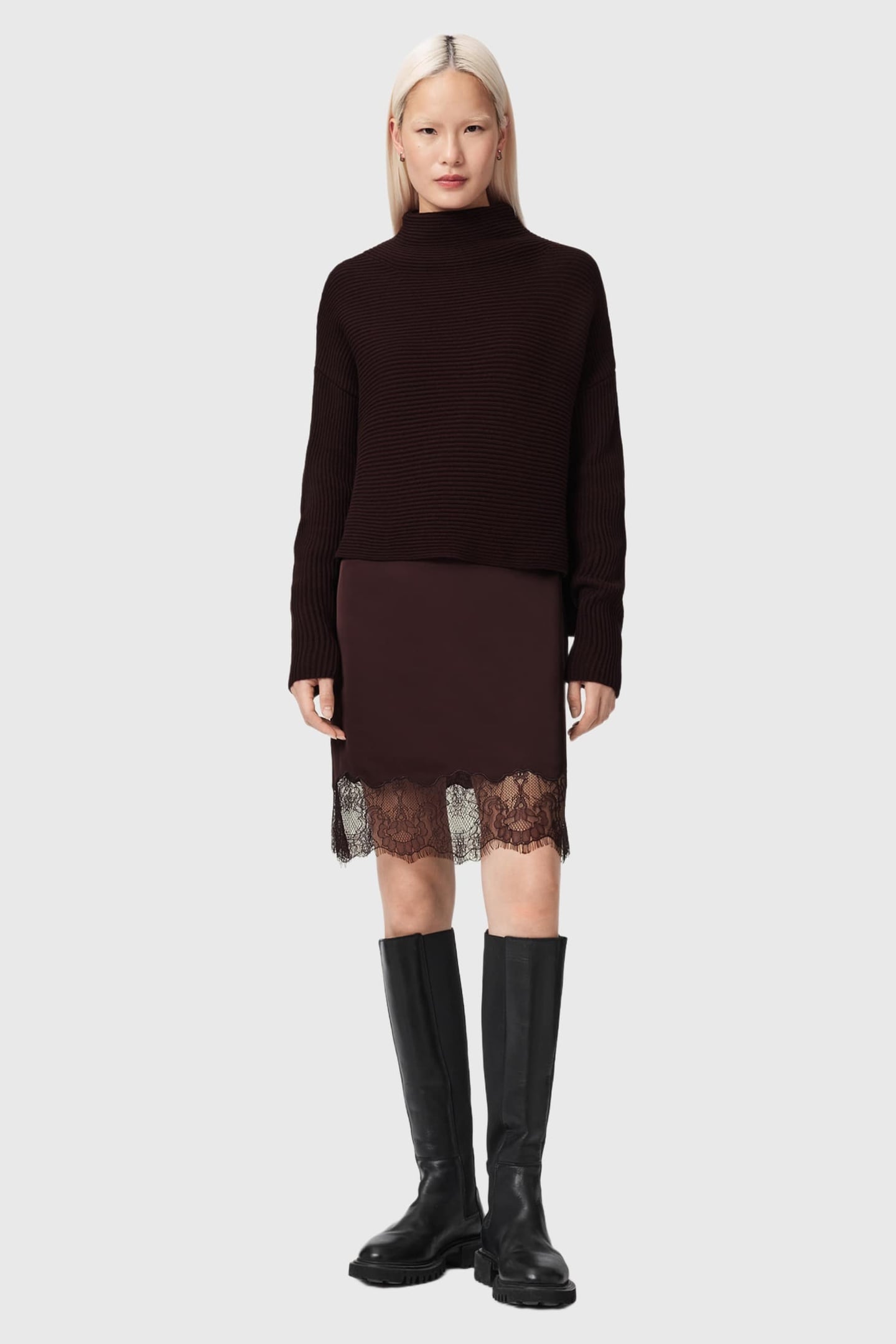 ELOISE DRESS OXBLOOD RED 1