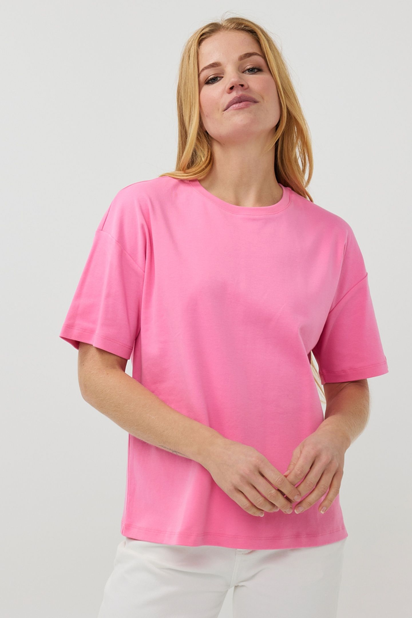 T-SHIRT OVERSIZED BASIC ROSE 2