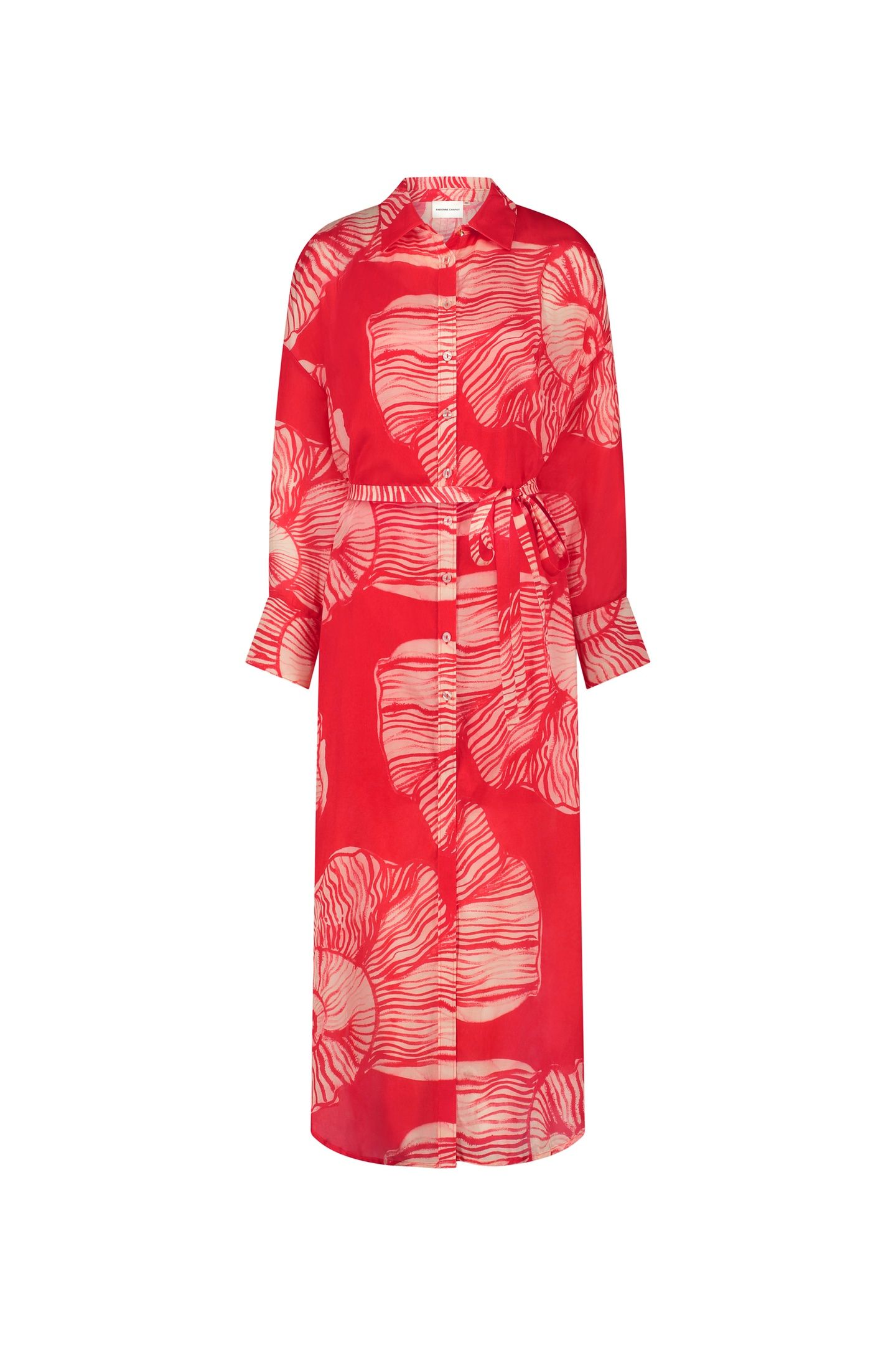 DENIS DRESS WARM WHITE/TROPICAL 4