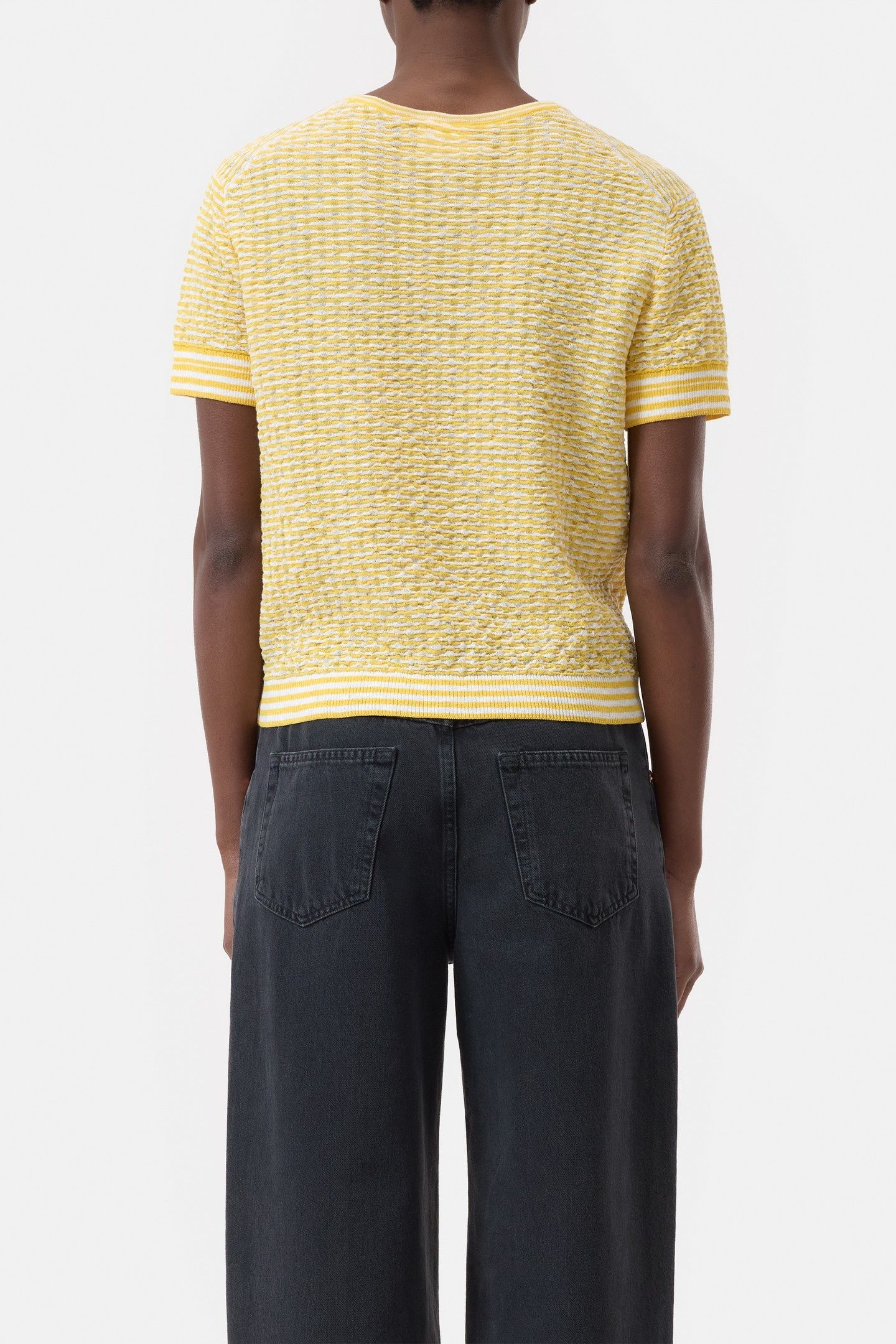 CREW NECK SHORT SLEEVE MANGO YELLOW 3