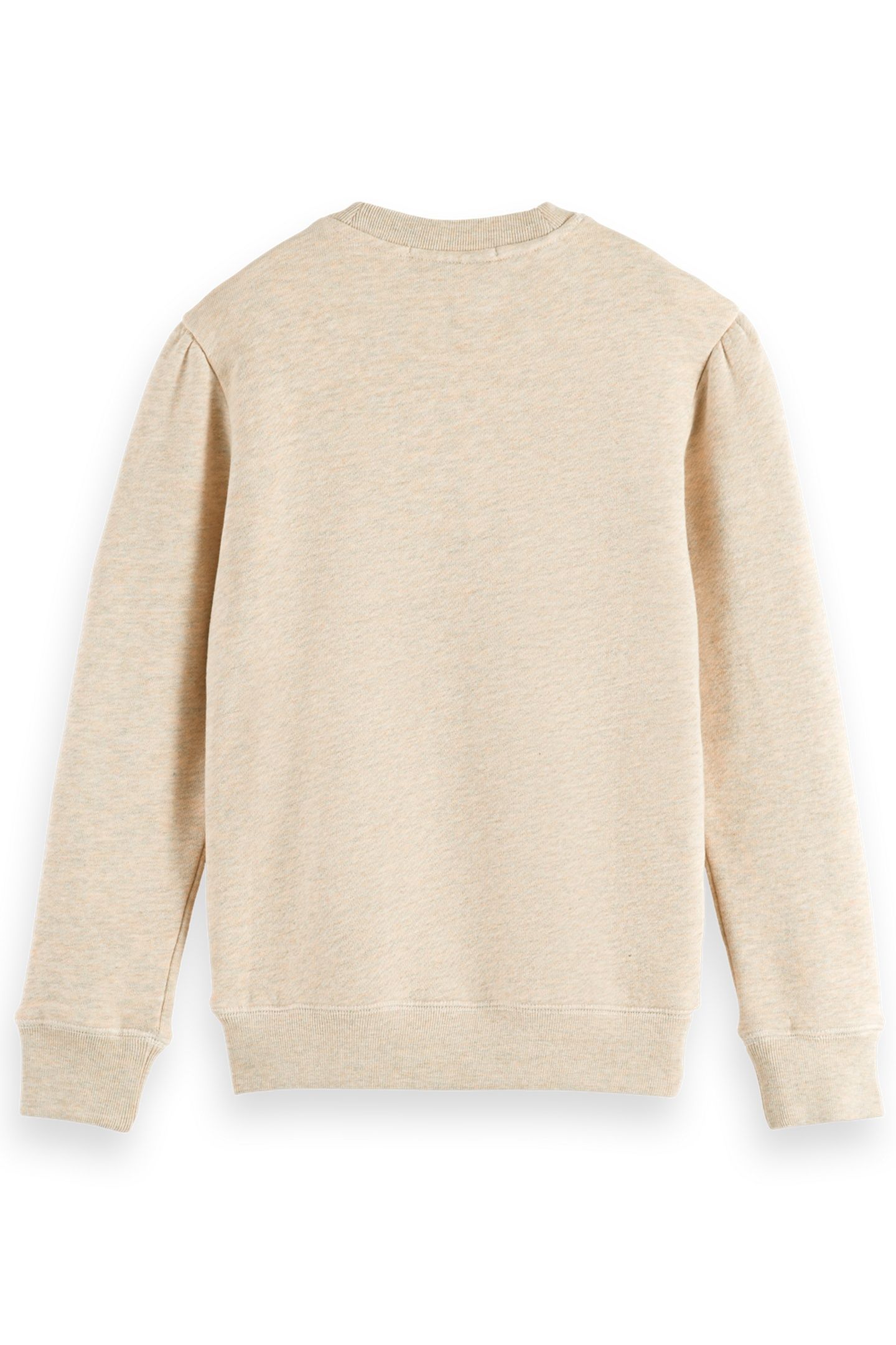 GIRL RELAXED-FIT ARTWORK SWEATSHIRT ECRU MELANGE 2