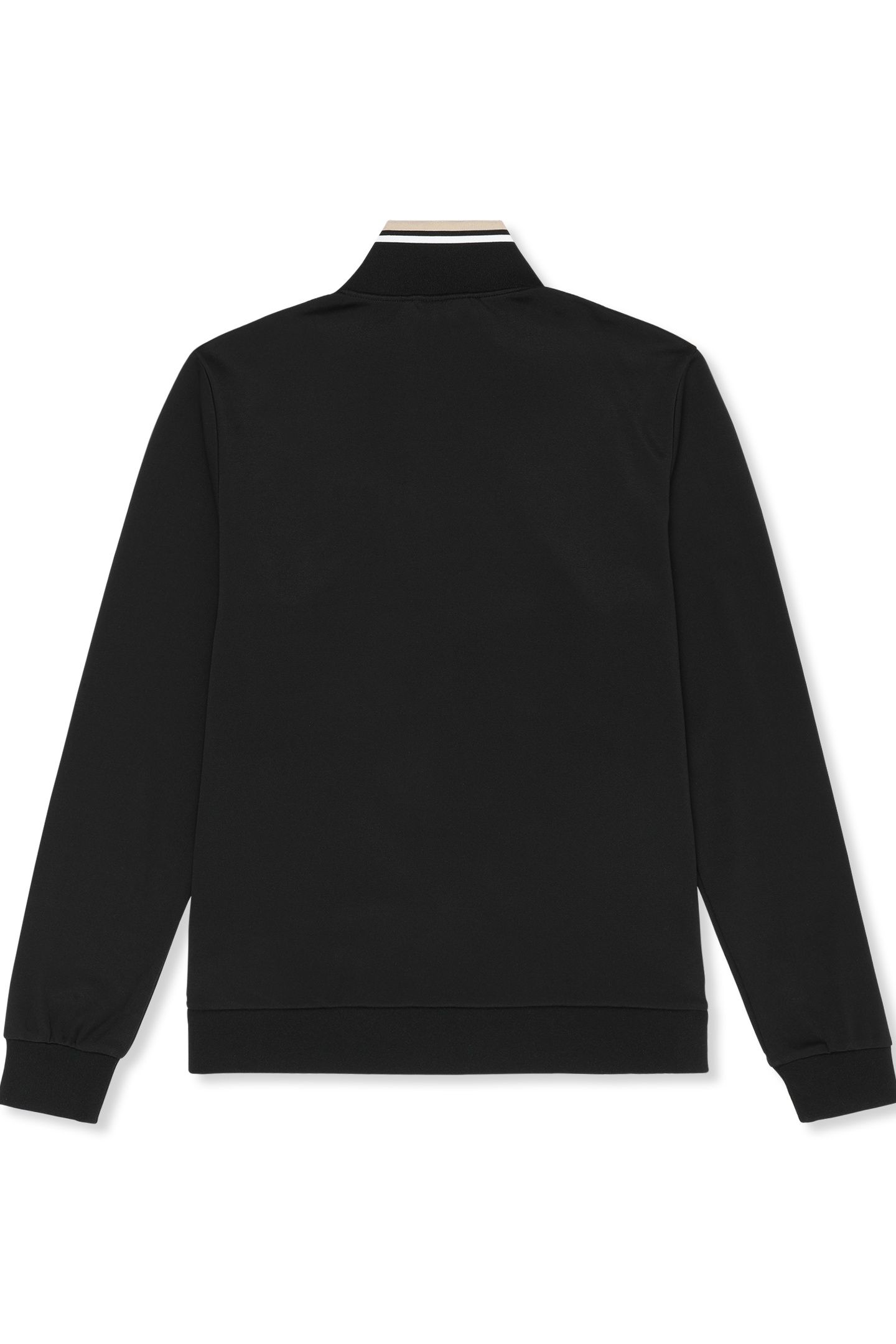 SAGANO REGULAR TAPED TRACK JACKET BLACK-WHITE PEPPER 5