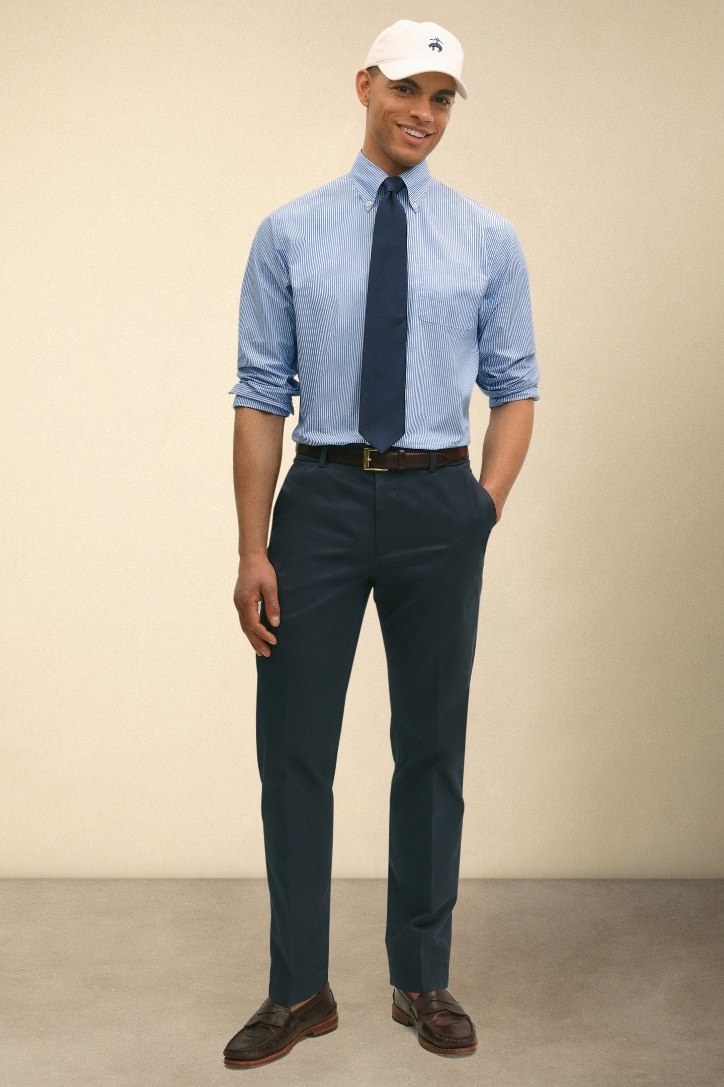SLIM FIT ADVANTAGE STRETCH CHINO NAVY 2