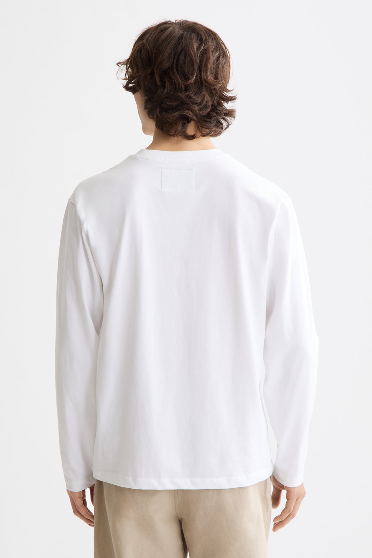 RELAXED-FIT LONG-SLEEVED ARTWORK T-SHIRT BRIGHT WHITE 2