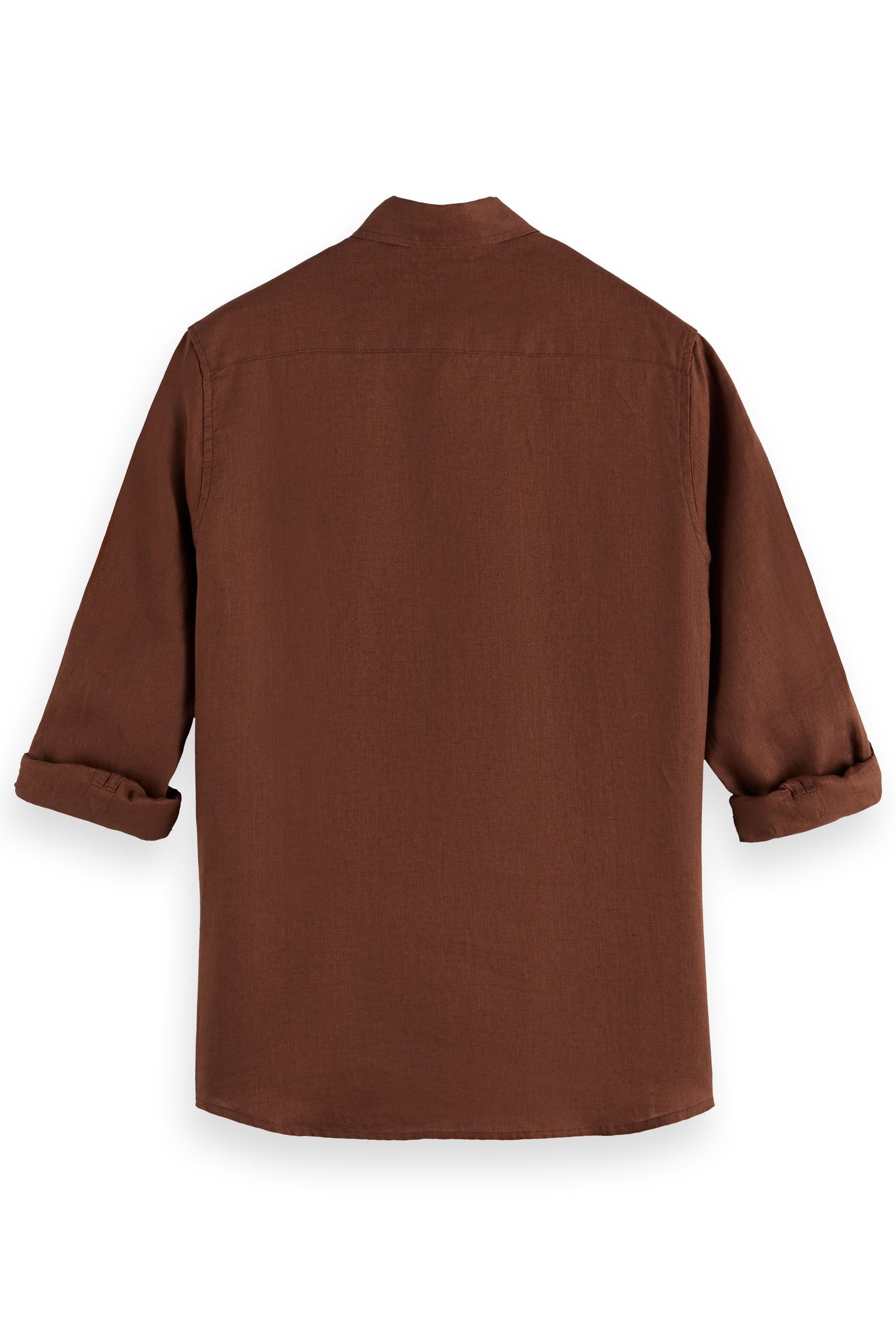 SEASONAL CORE - REGULAR FIT LINEN SHIRT COLD BREW 6