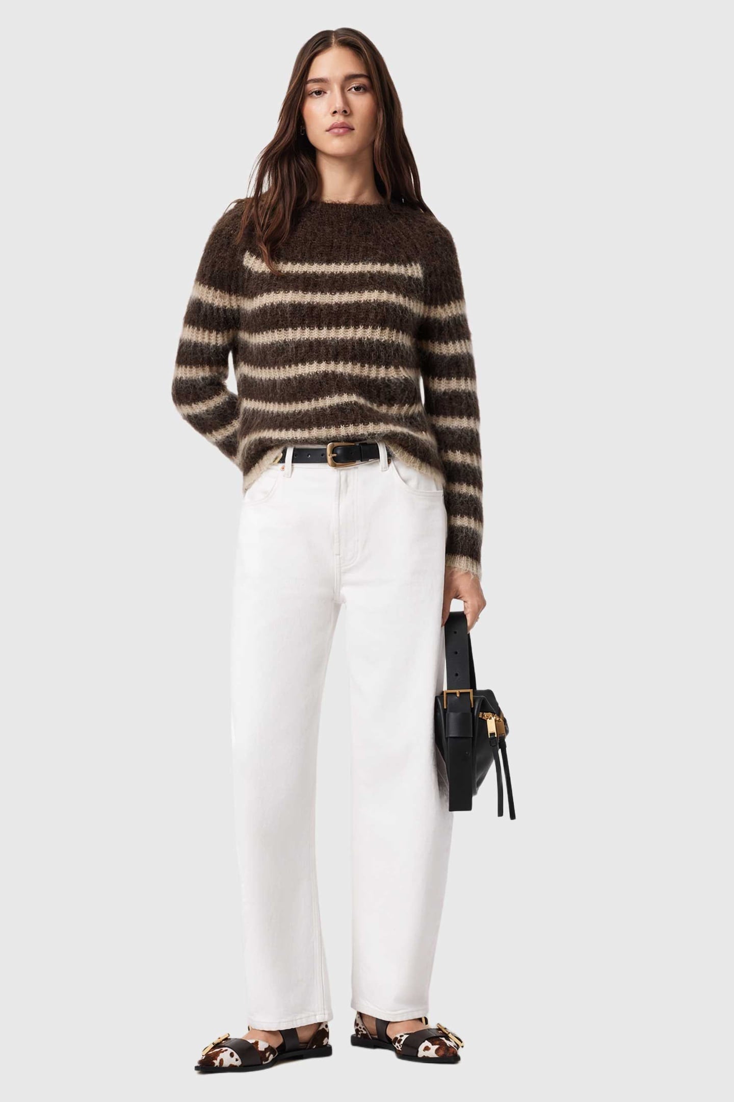 RIGA JUMPER BTTLE BROWN/BARLEY 1