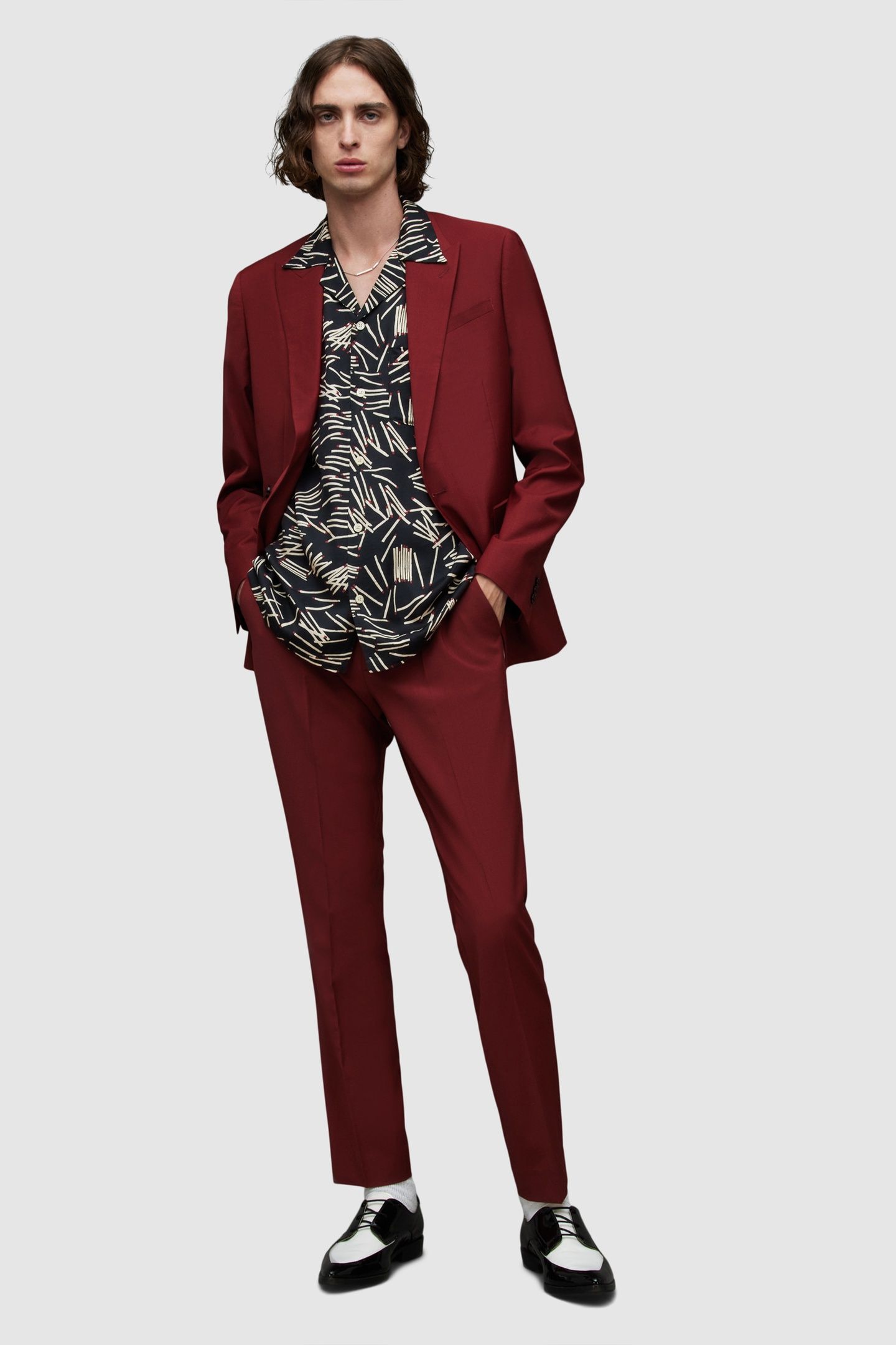 RAIDES TROUSER DULLED RED 2