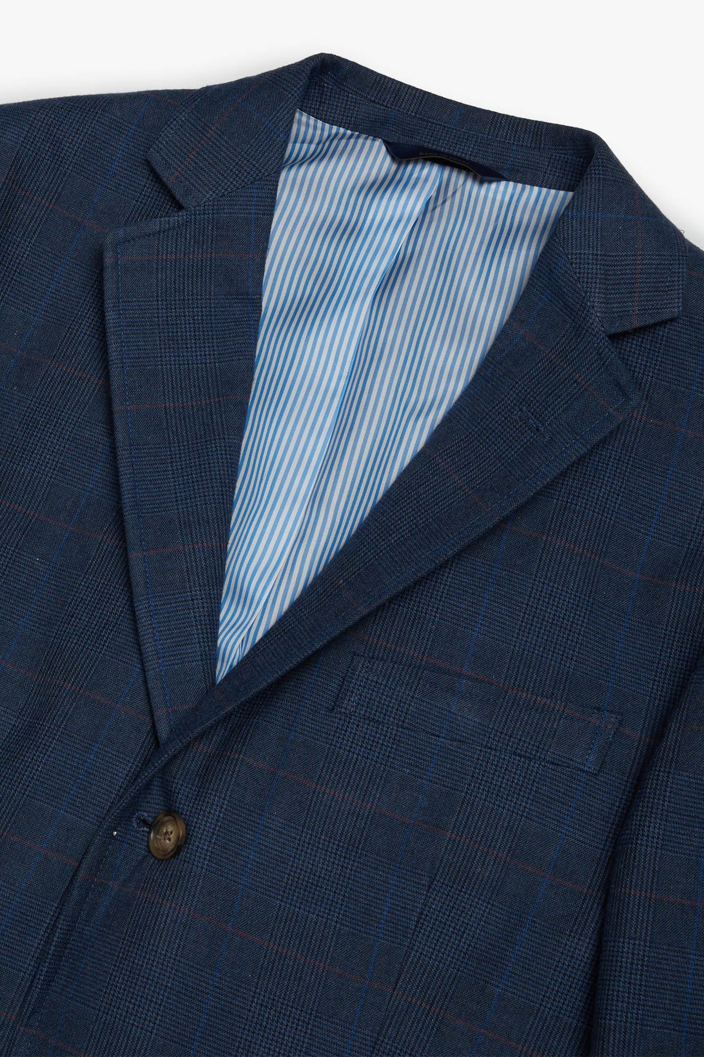 REGENT REGULAR-FIT COTTON SPORT COAT BLUE 5