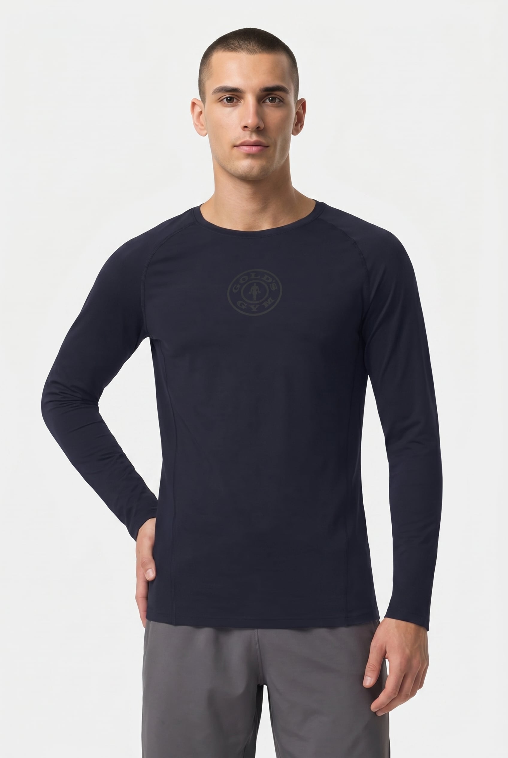 GREG - MEN'S FITTED COMPRESSION LONGSLEEVE BLACK 1