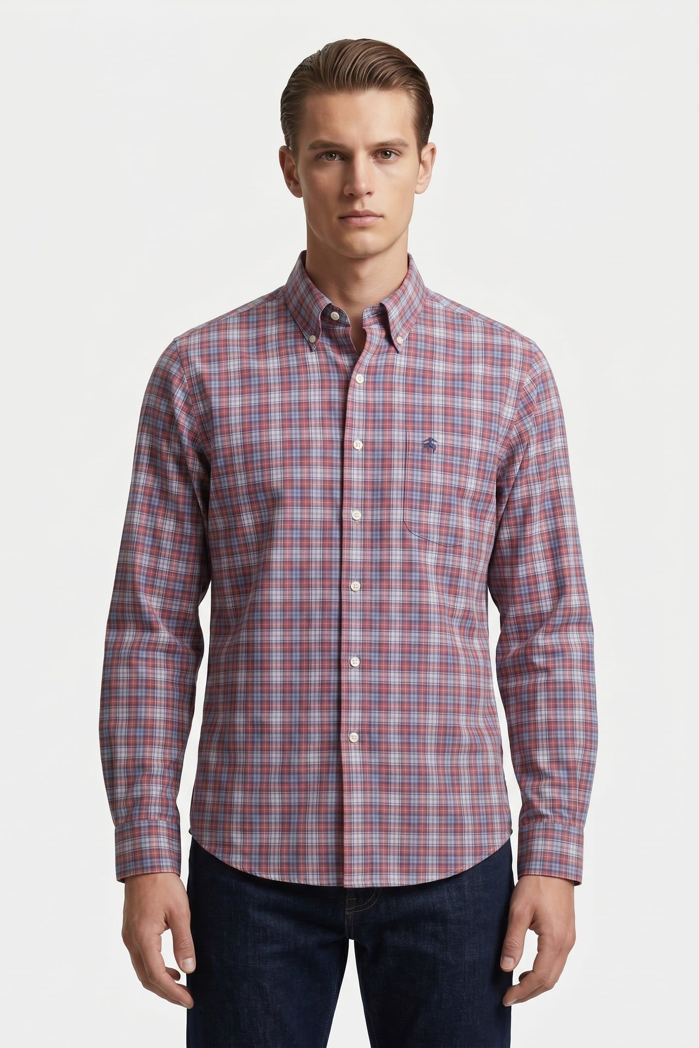 FRIDAY SEASONAL PATTERN LONG SLEEVE RED 1