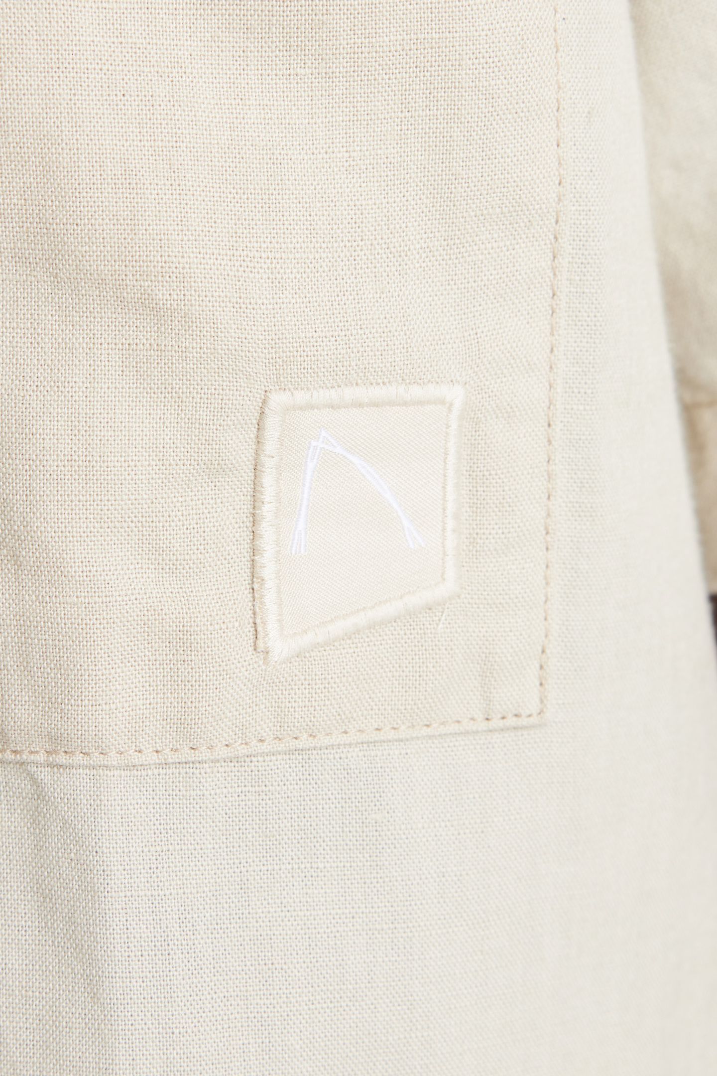 BIZZ LINEN SHIRT SHORT SLEEVE SILVER LINING 4