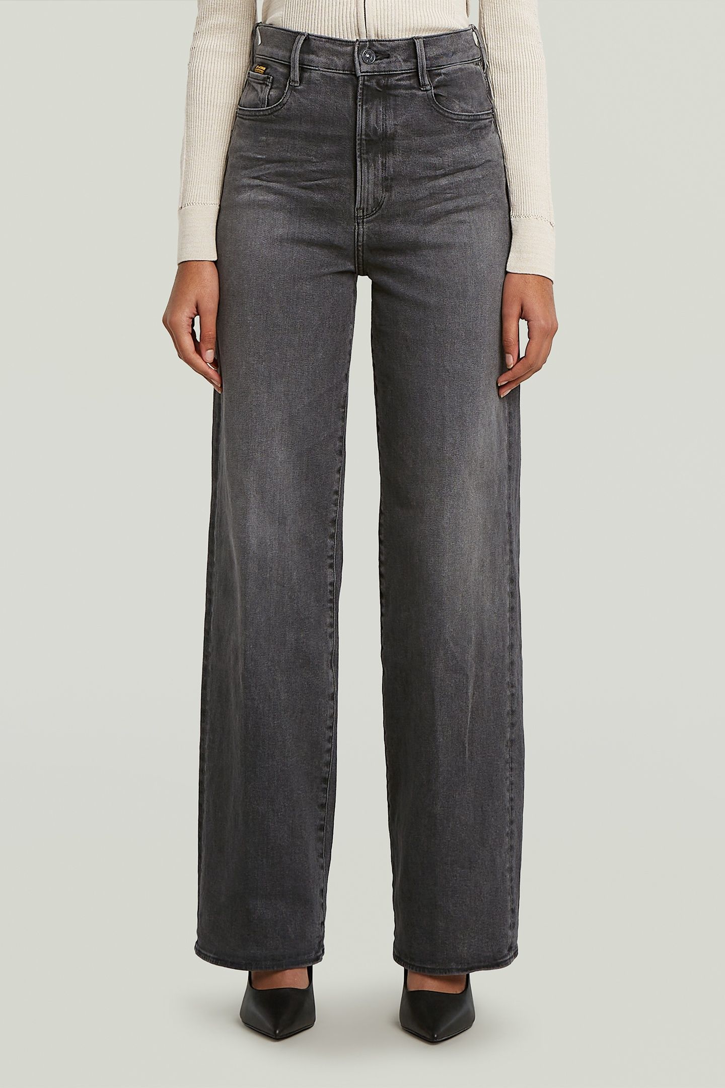 DECK 2.0 HIGH LOOSE  JEANS BLACK 1