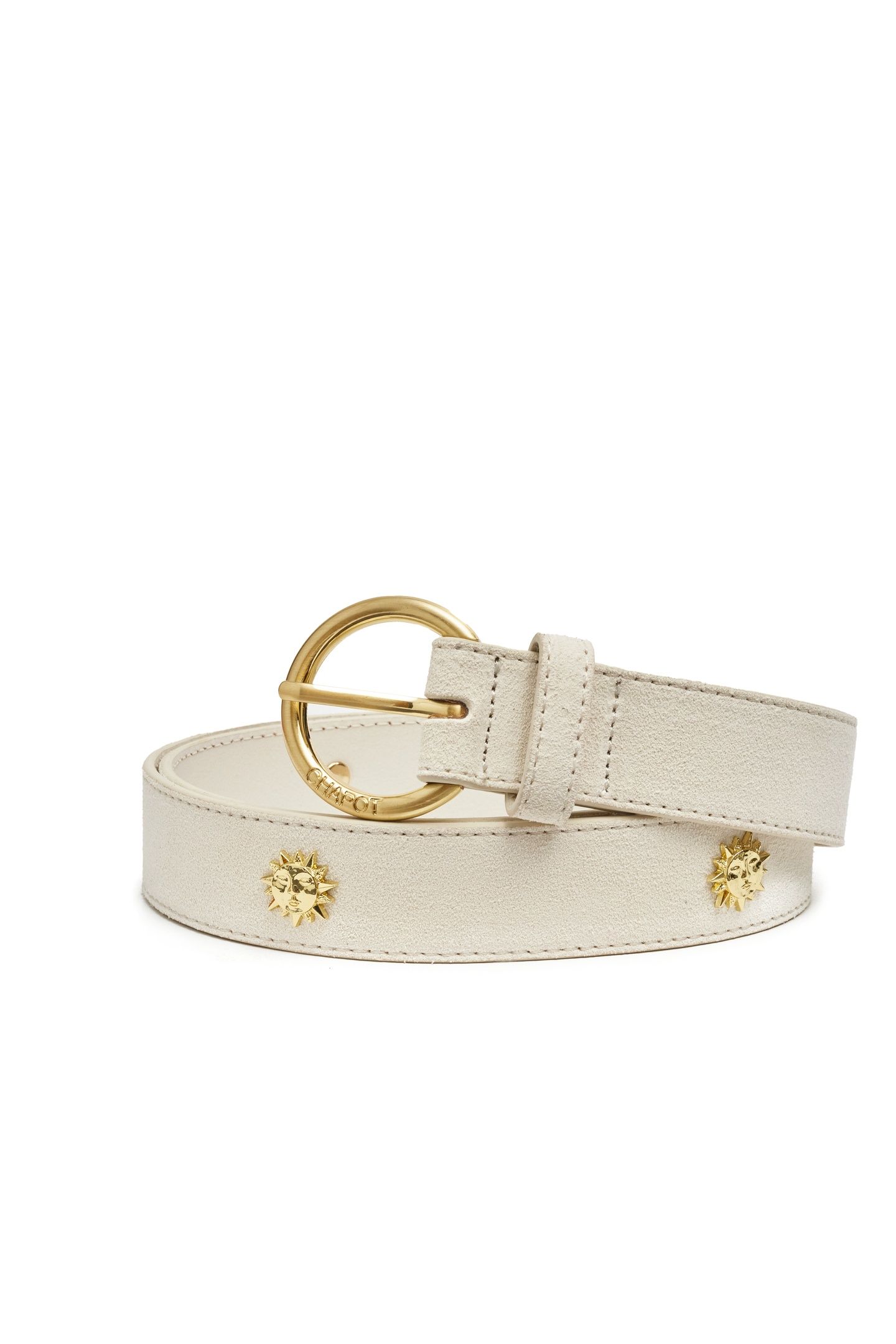 STUDDED SUN BELT COSY WHITE 2