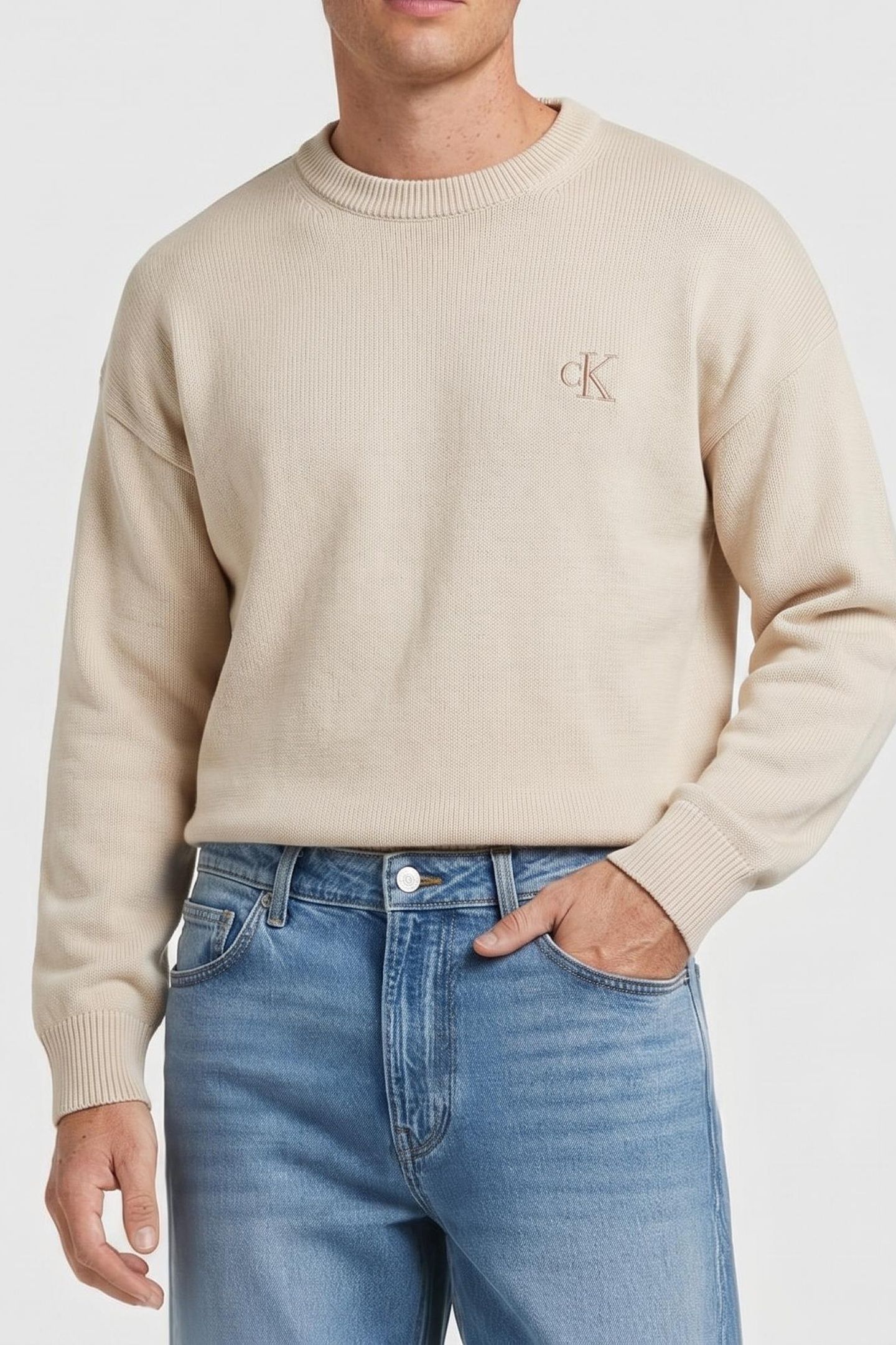 LS EASY COTTON CREWNECK TOFU 1