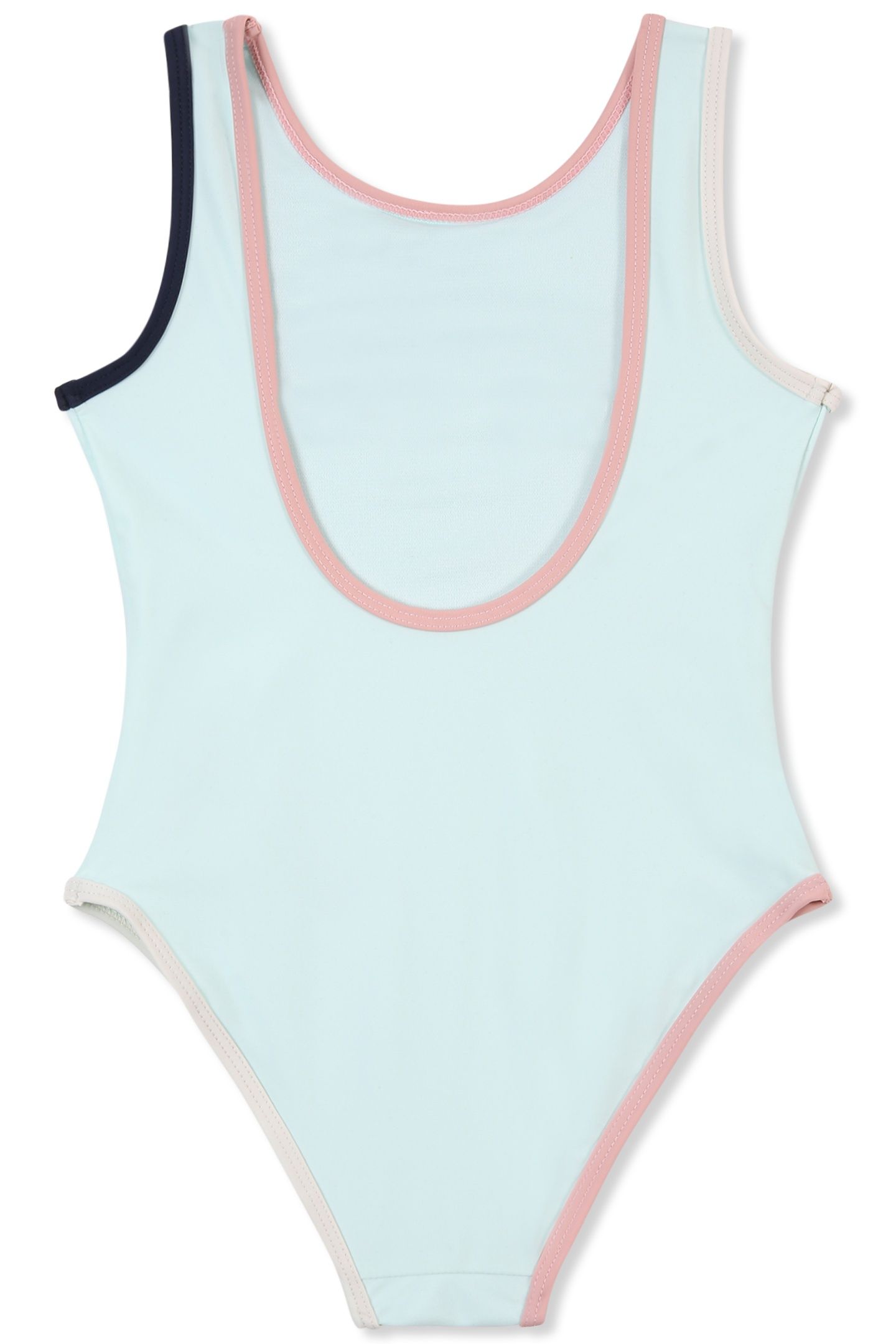 PRATOLINO LOGO SCOOP BACK SWIMSUIT SOOTHING SEA 2