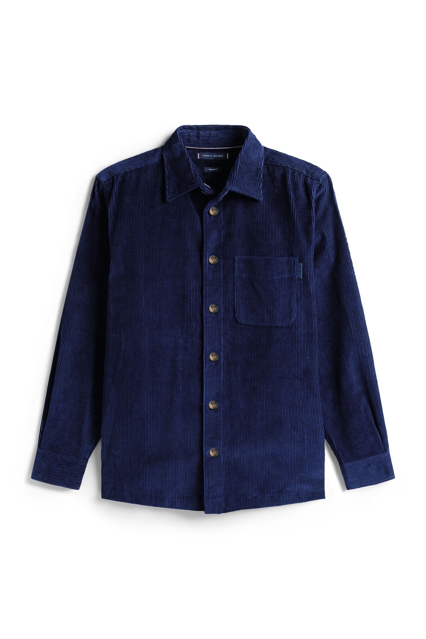 CORDUROY RELAXED OVERSHIRT IMPERIAL NAVY 4