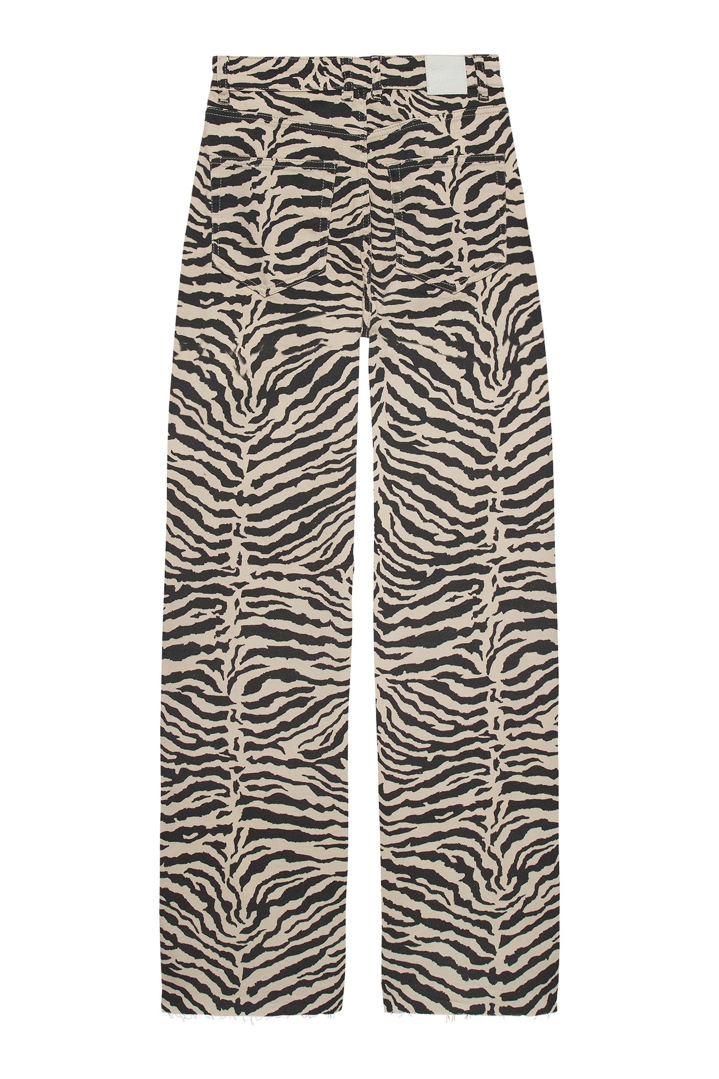 LOOSE FIT ZEBRA JEANS SAND 5