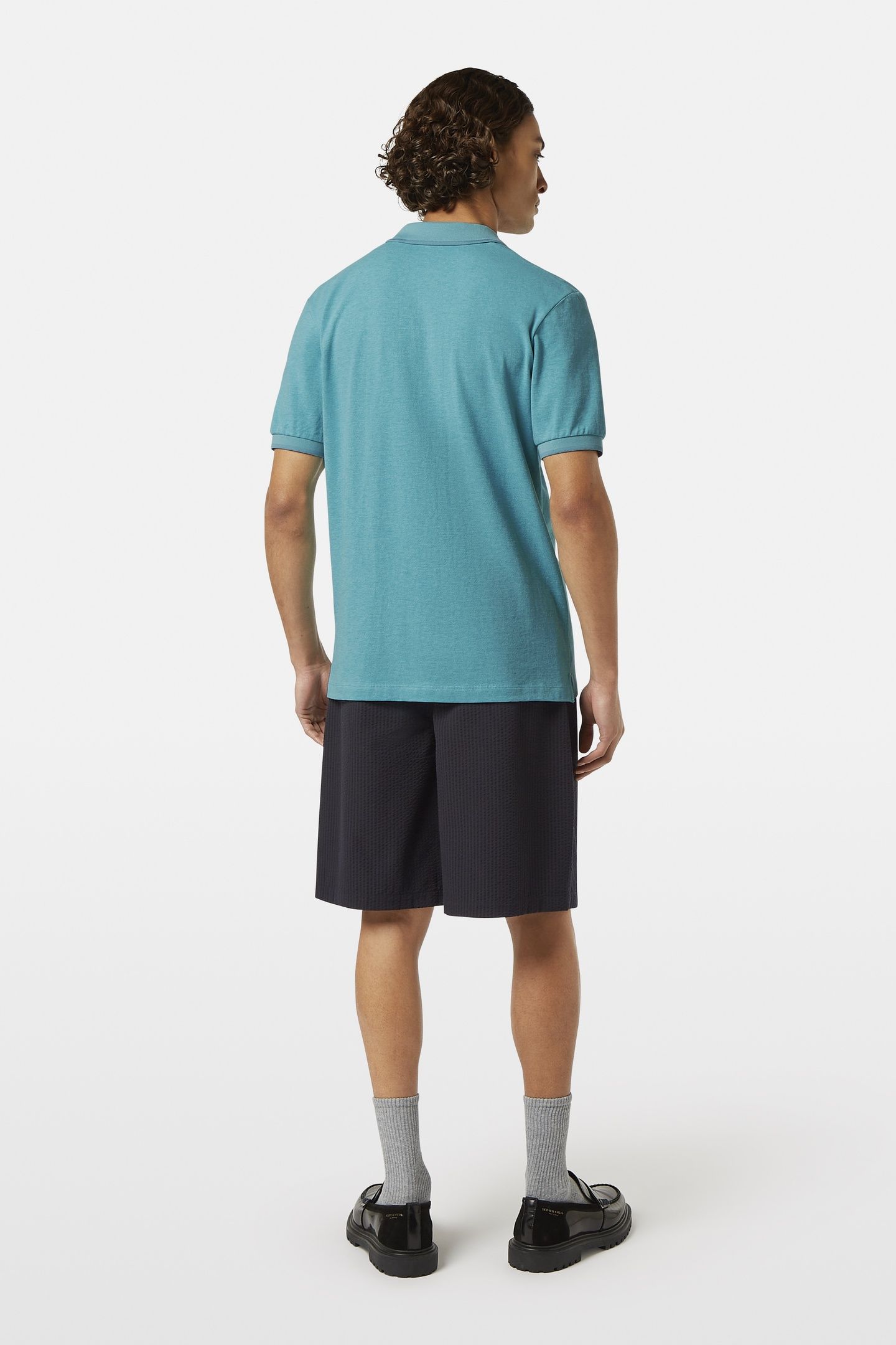 MELANGE REGULAR FIT POLO SEA BLUE MELANGE 3