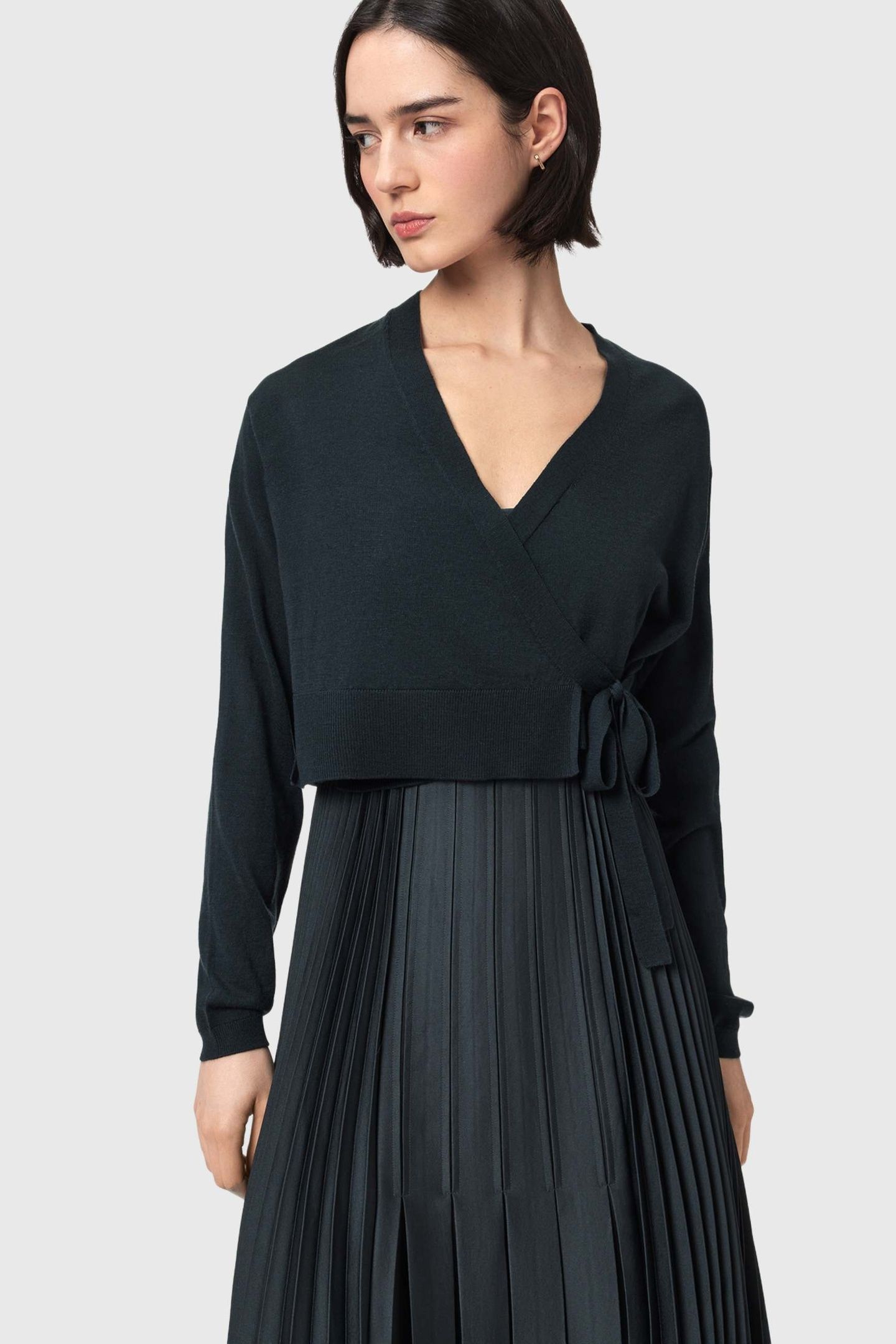 LUCILLE DRESS CARBON BLUE 4