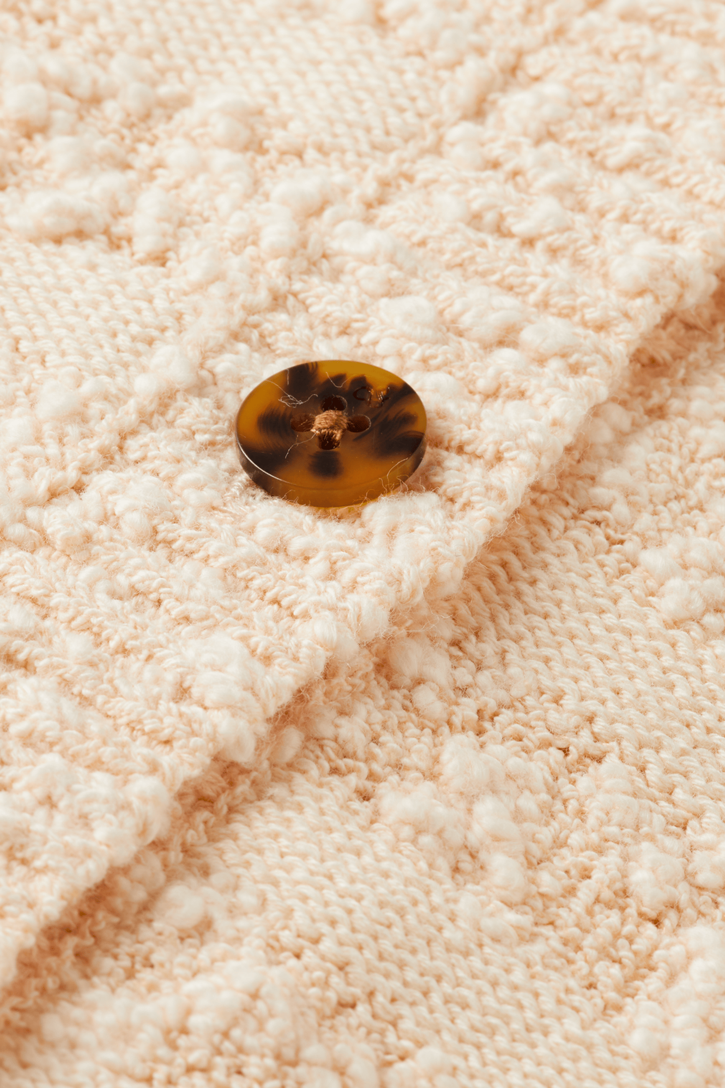 GIRL BOUCLE CARDIGAN POWDERED PEACH 3
