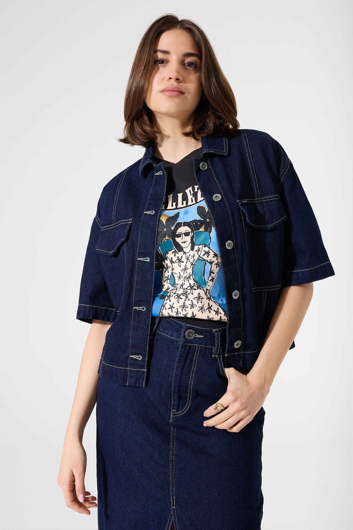 LADIES JACKET RINSED 1