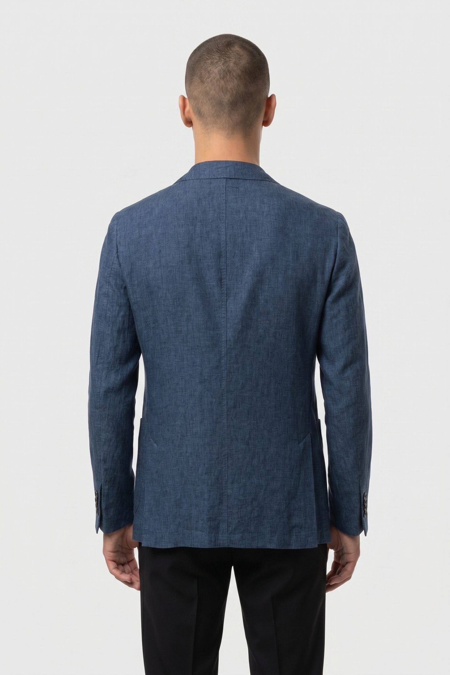 JACKET REGULAR LINING LINEN BLUE 2