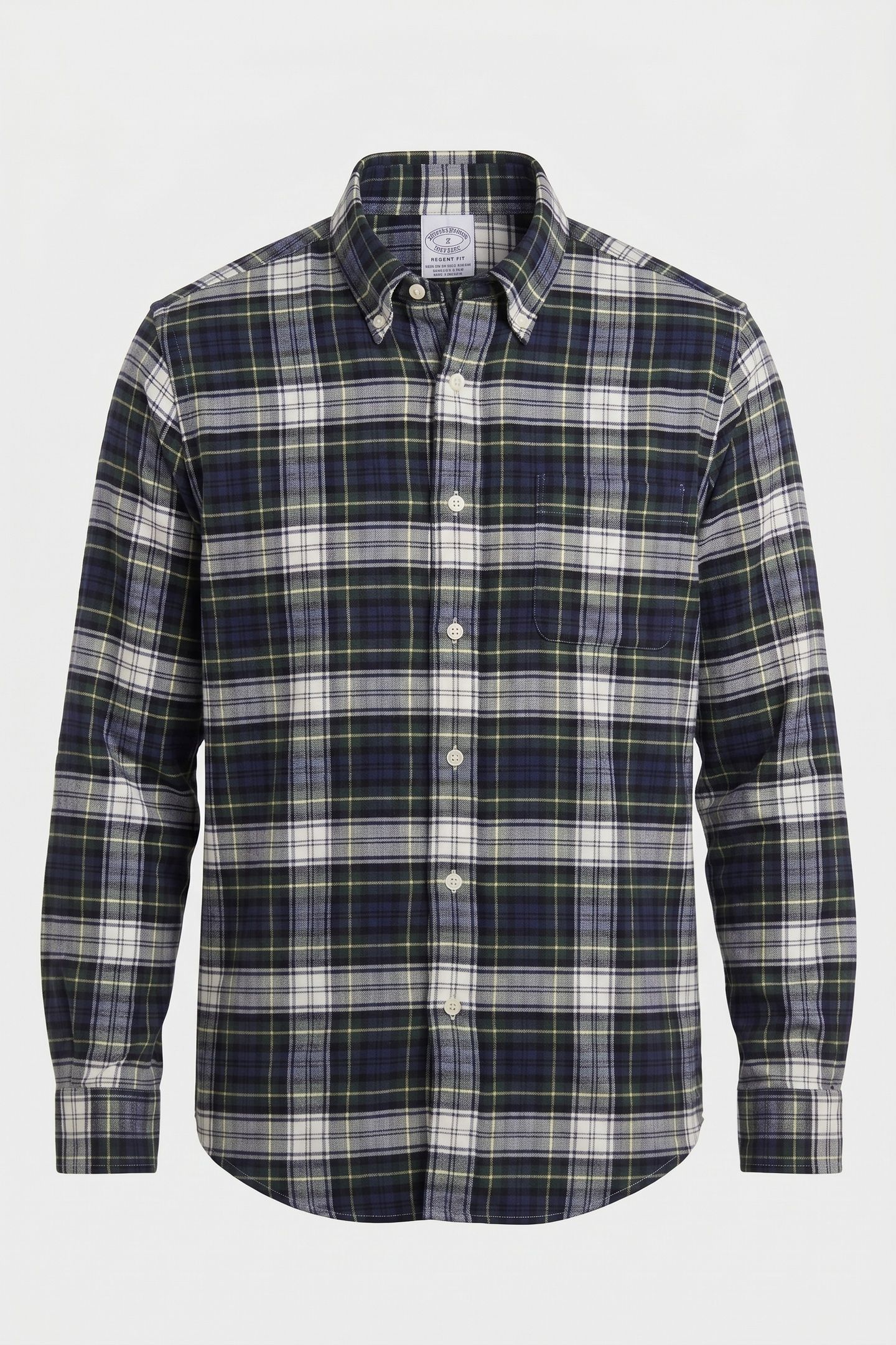 CASUAL COTTON FLANNEL REGULAR FIT OPEN WHITE 4