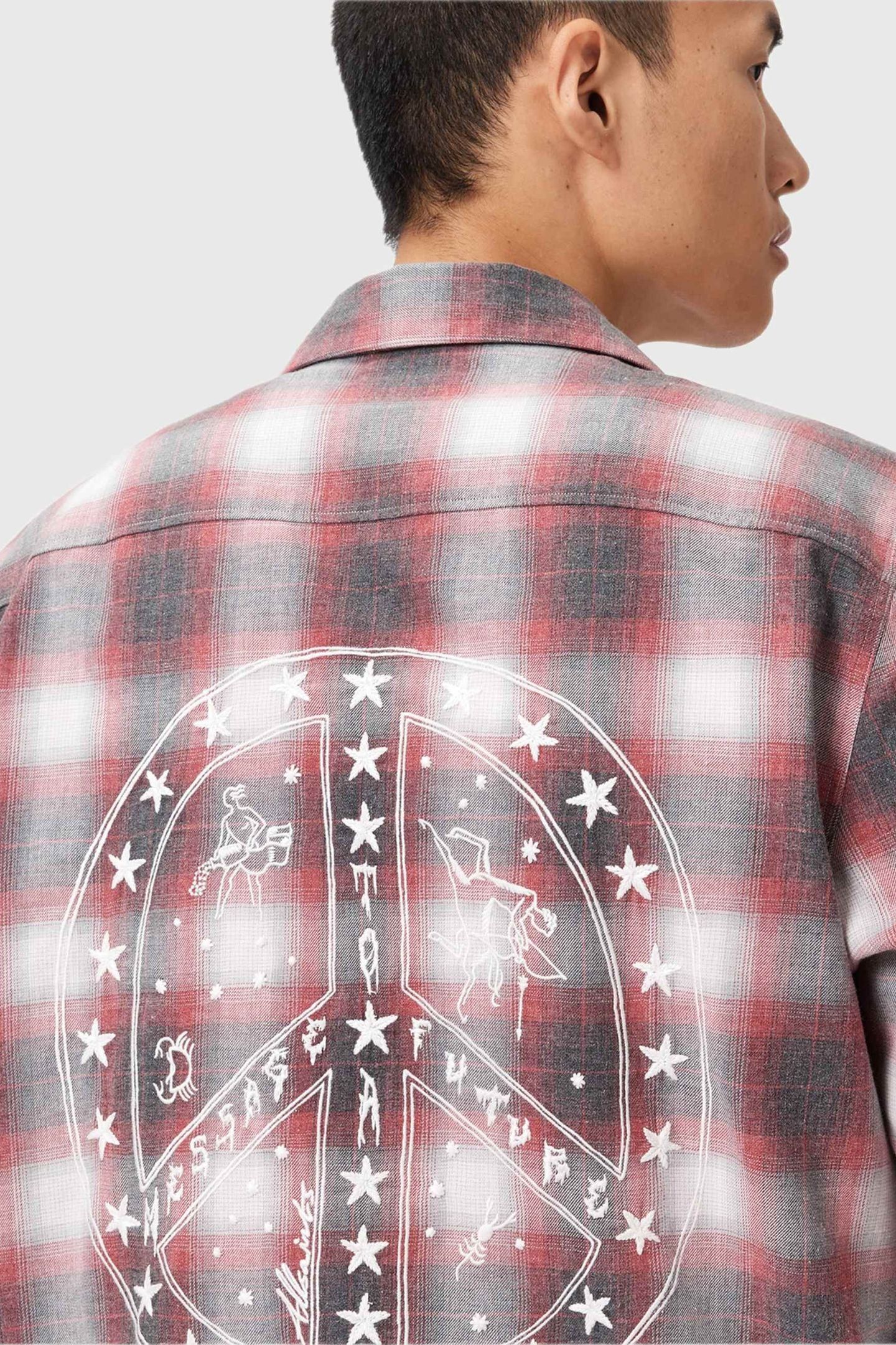 SHAMS LS SHIRT CLARET RED 7