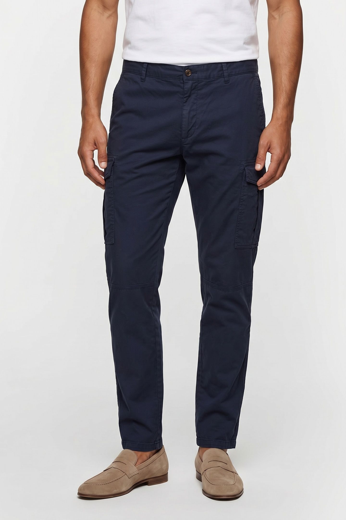 CARGO PANTS COTTON NAVY 1