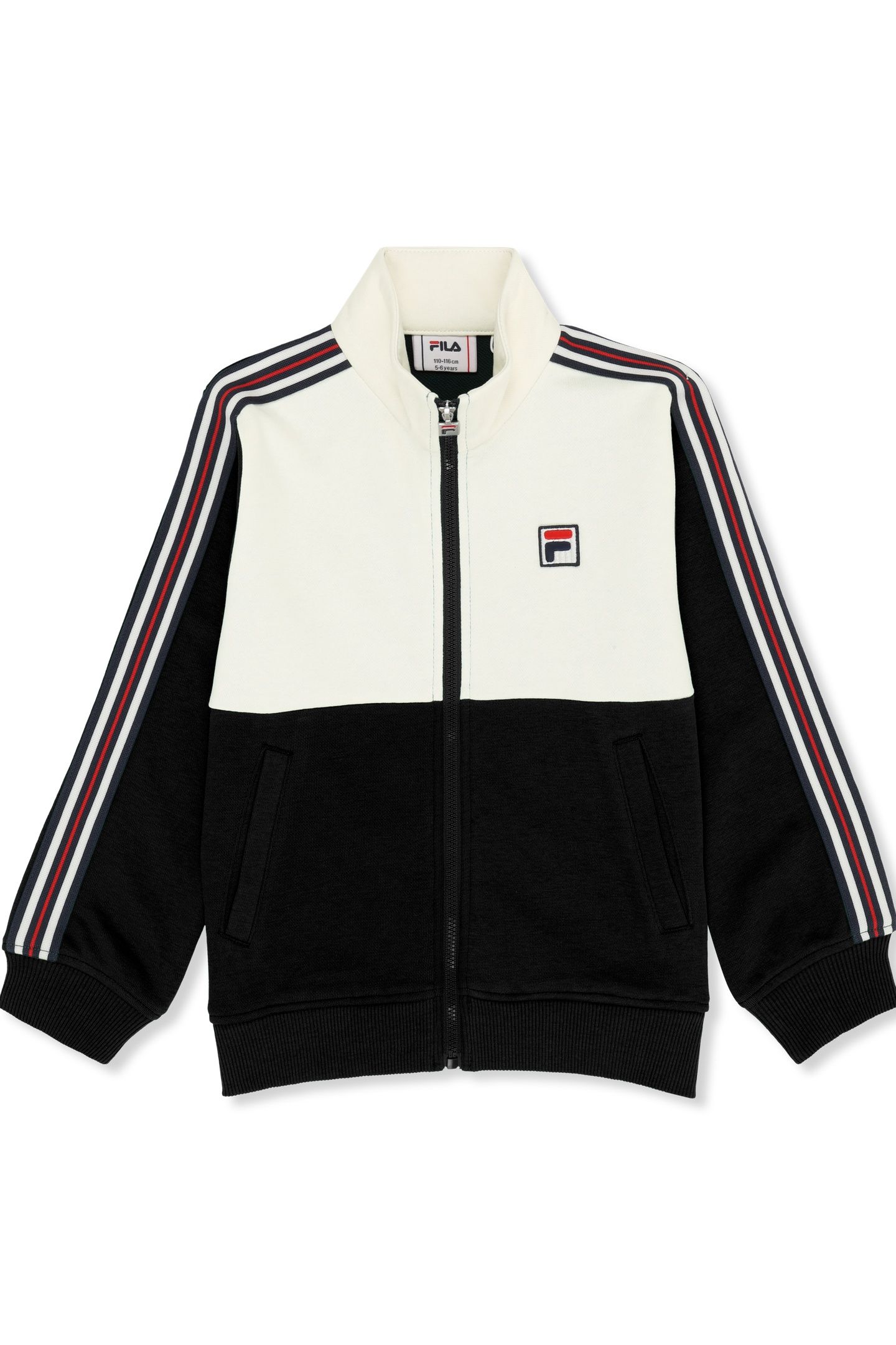 MONTEREGGI REGULAR HERITAGE TAPE TRACK JACKET BLACK-EGRET 1