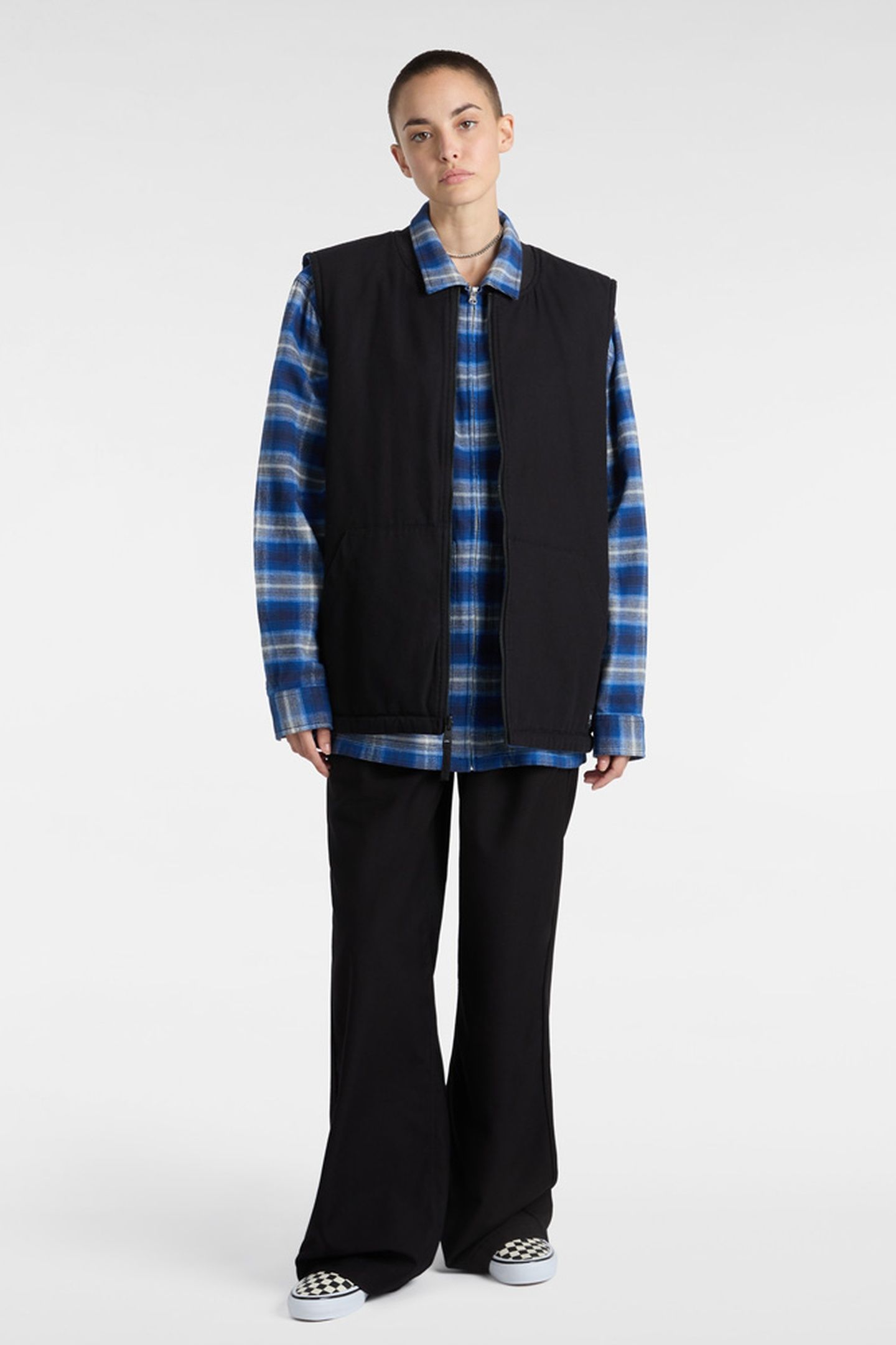 TALBOT REVERSIBLE VEST BLACK/TRUE BLUE 2