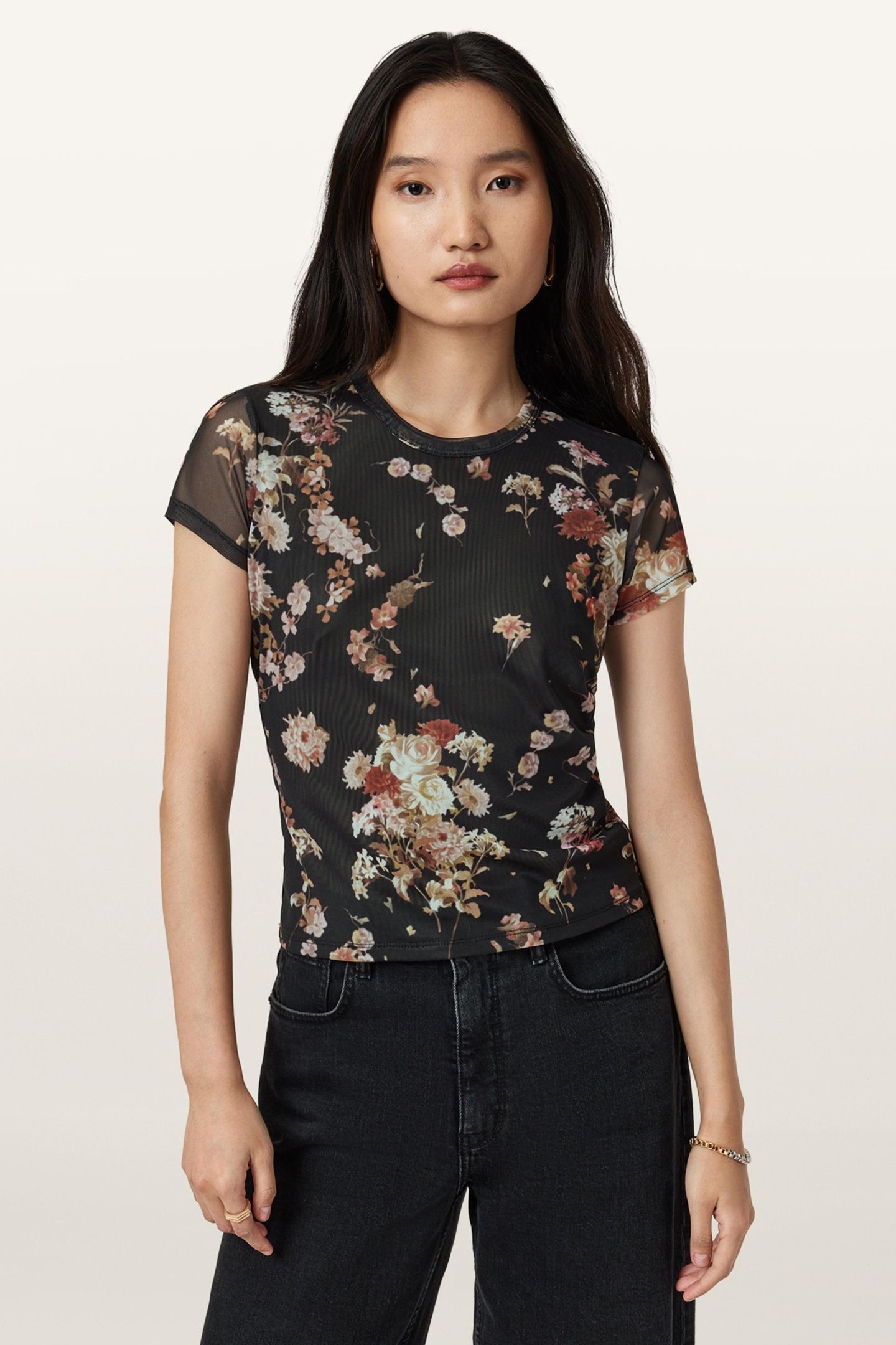 ELLIE MESH TEE ARMADA BLACK 2