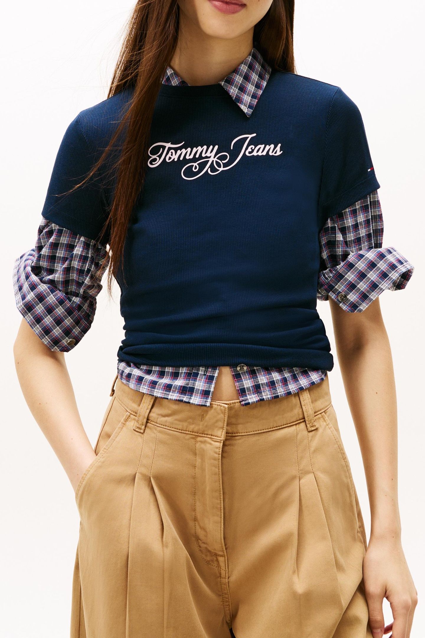 SLIM ESSENTIAL LOGO T-SHIRT DARK NIGHT NAVY 1