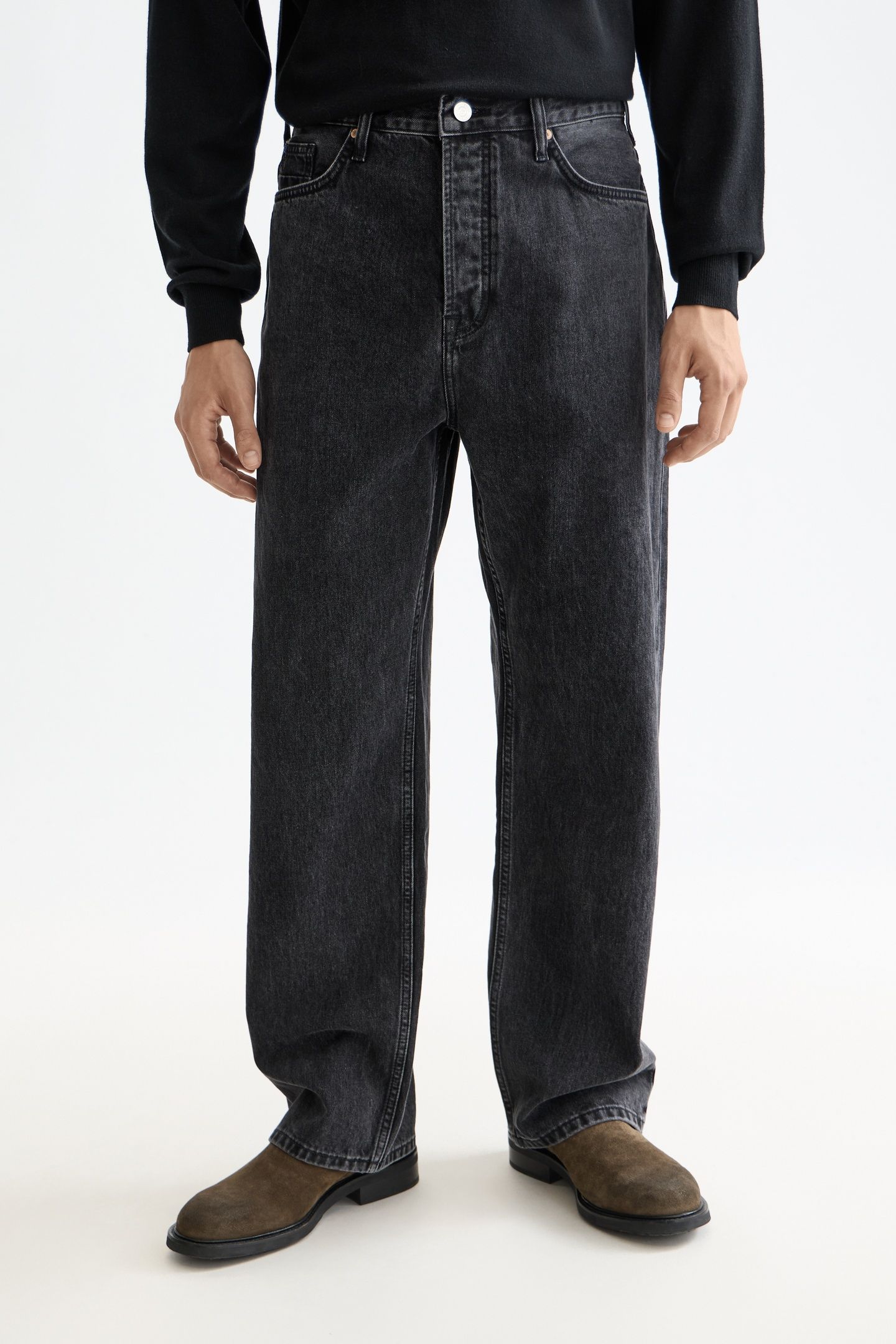 CORE THE PITCH LOOSE FIT JEANS — BLACK BUZZ BLACK BUZZ 2