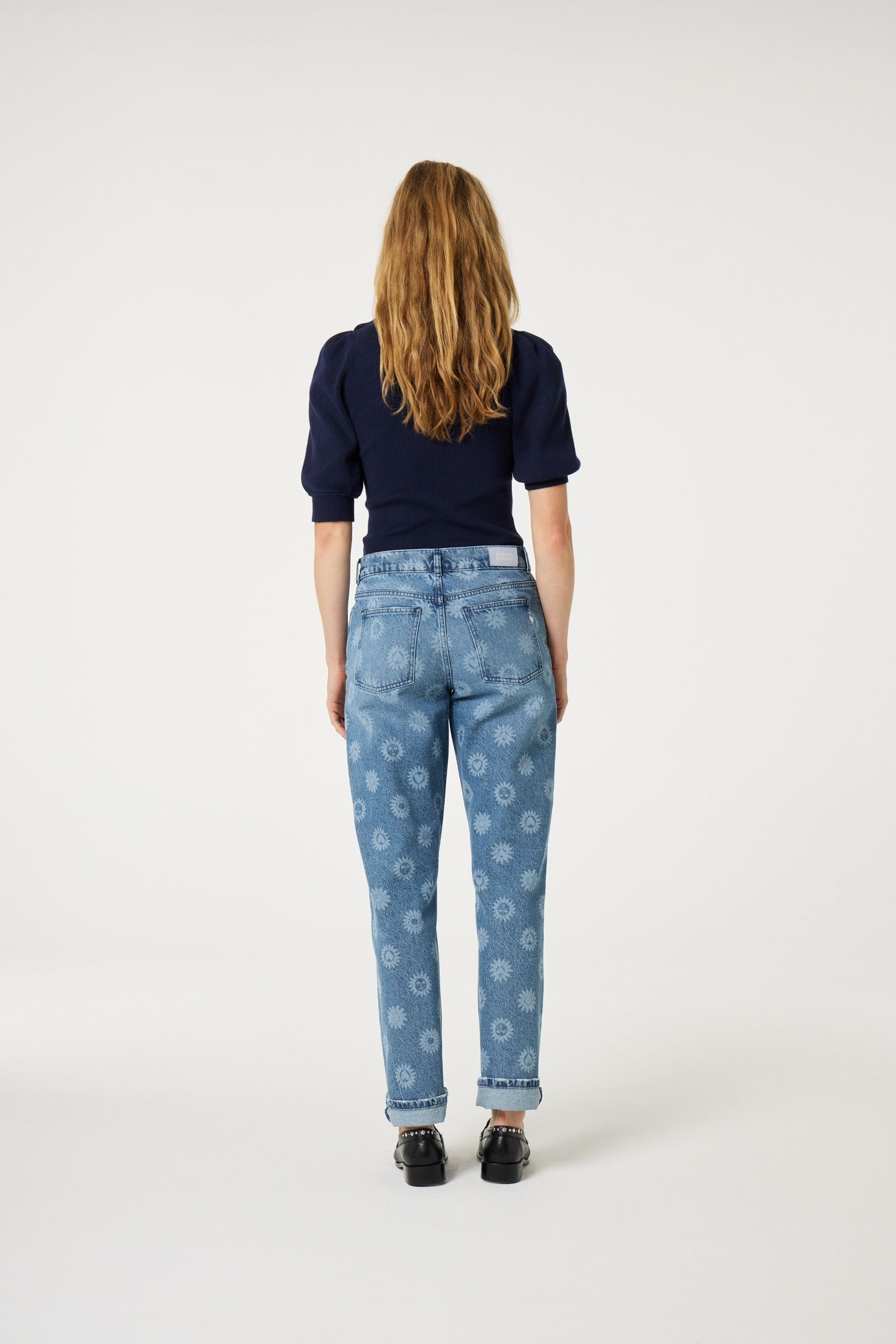 LILLIAN SHORT SLEEVE PULLOVER AFTER MIDNIGHT BLUE 3
