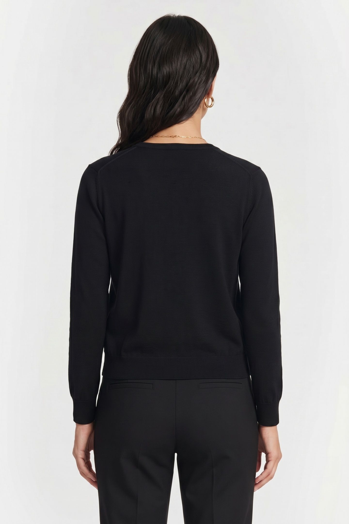 CARDIGAN COTTON BLACK 2