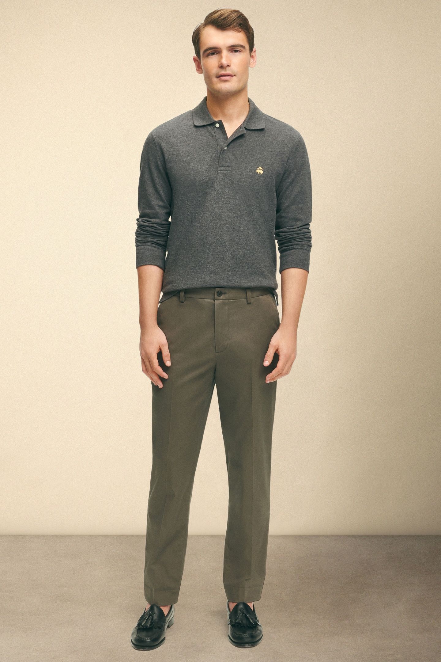 SLIM FIT ADVANTAGE STRETCH CHINO GREY 2