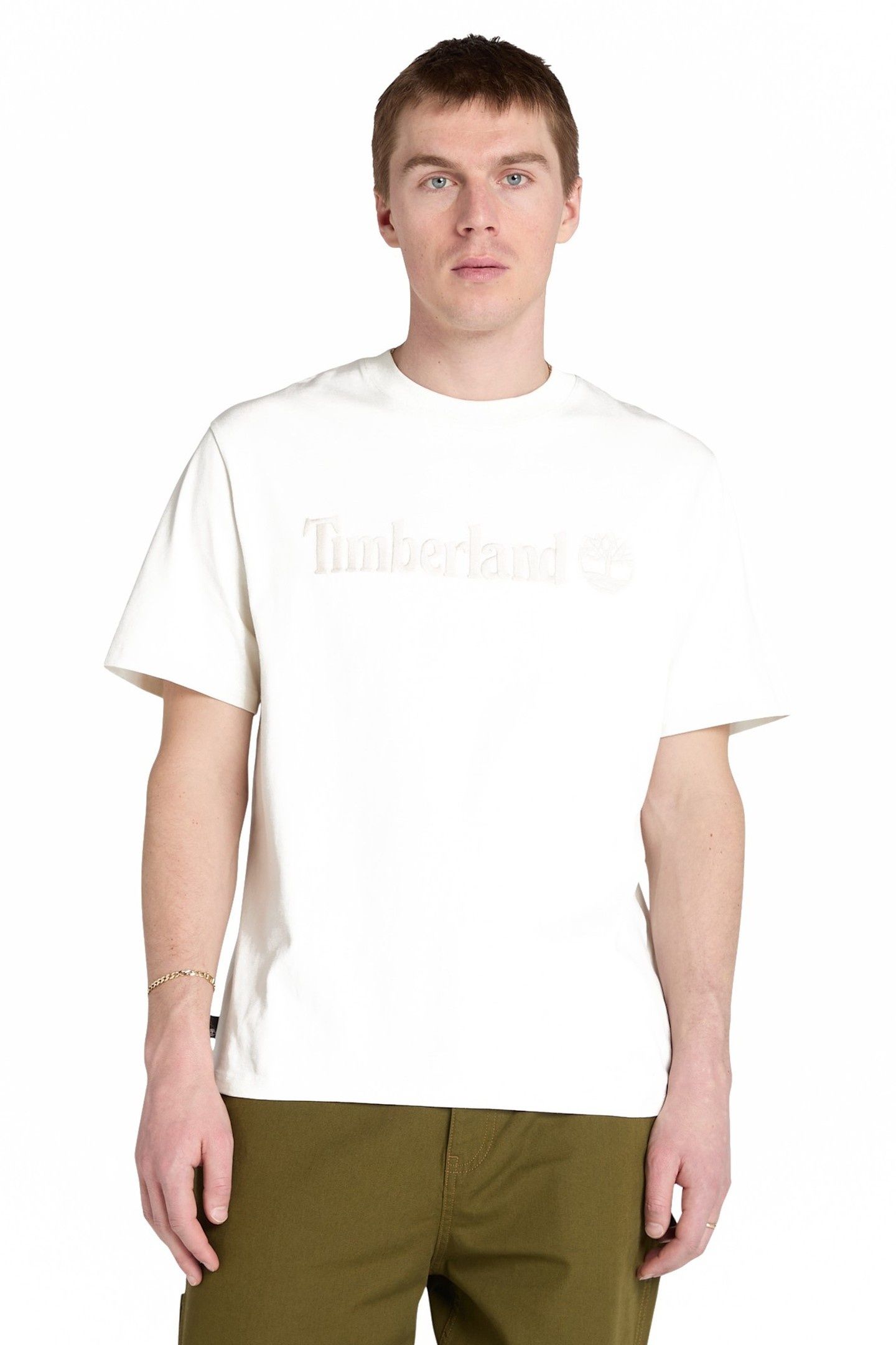 HAMPTHON SHORT SLEEVE TEE VINTAGE WHITE 1