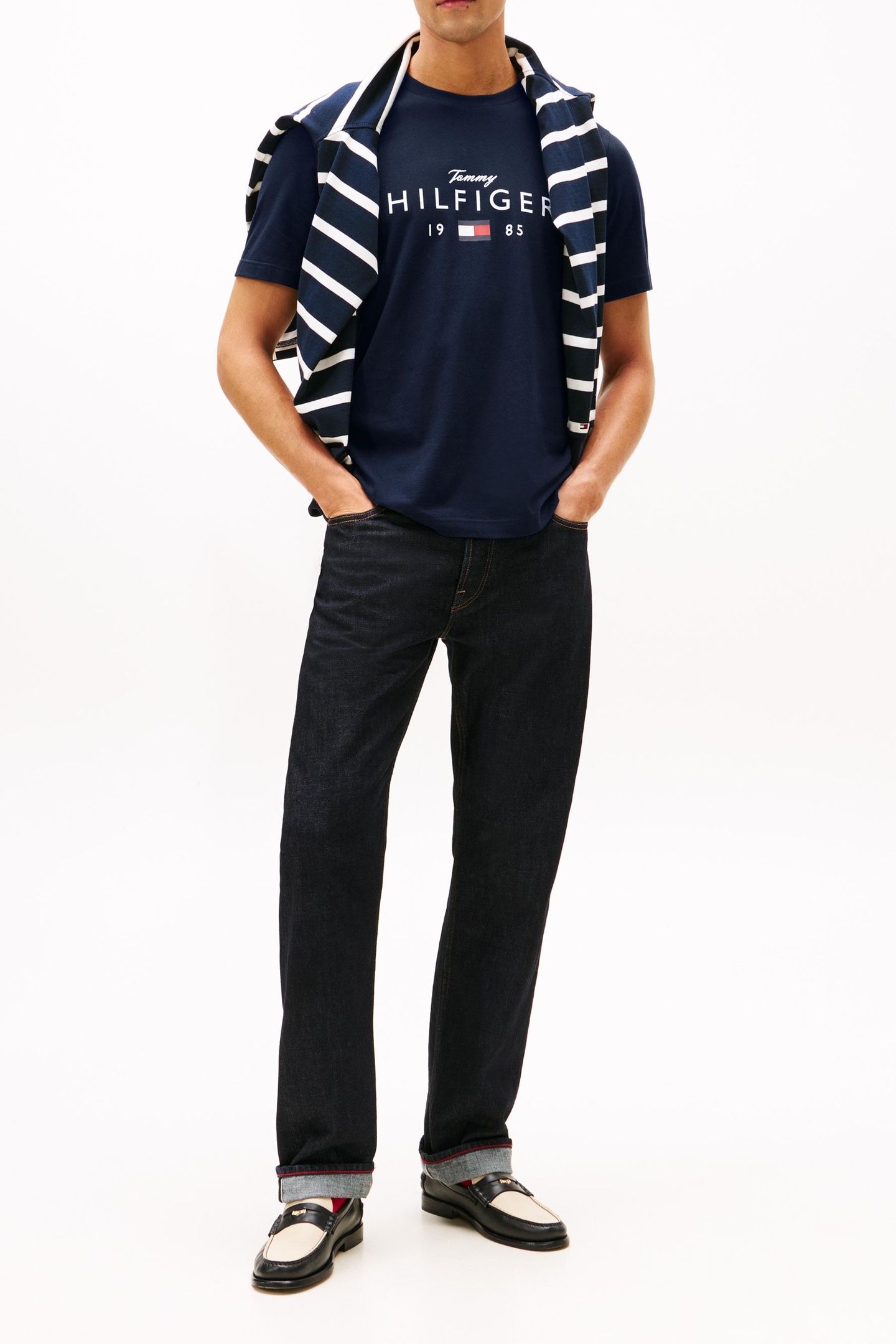 LOGO GRAPHIC JERSEY CREW NECK T-SHIRT DESERT SKY 2