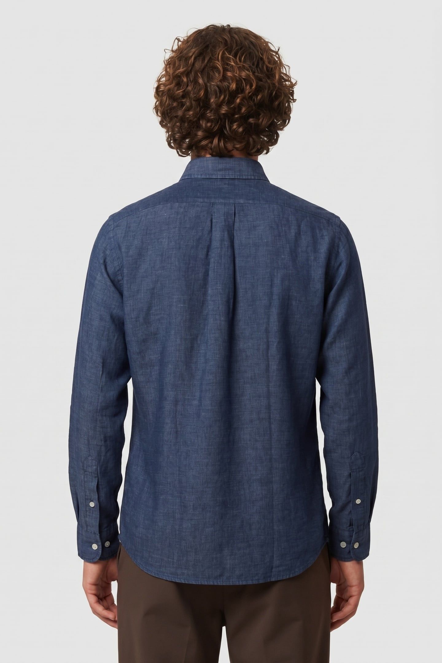 BUTTON-DOWN SHIRT LINEN DENIM 2