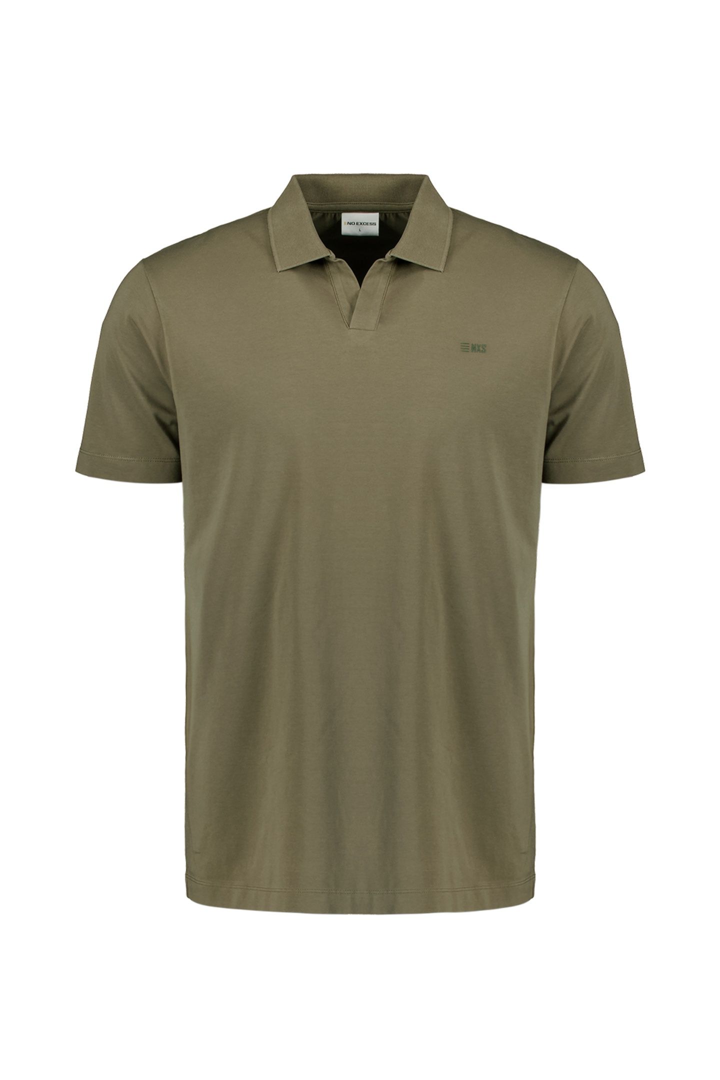 POLO V SOLID STRETCH DARK MOSS 5