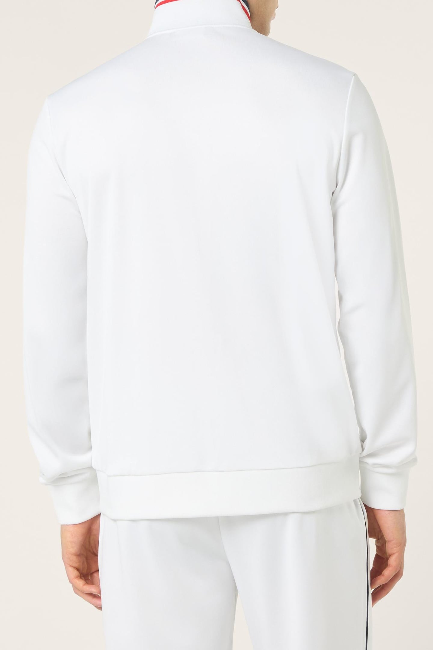 SAGANO REGULAR TAPED TRACK JACKET BRIGHT WHITE-BLACK IRIS 3