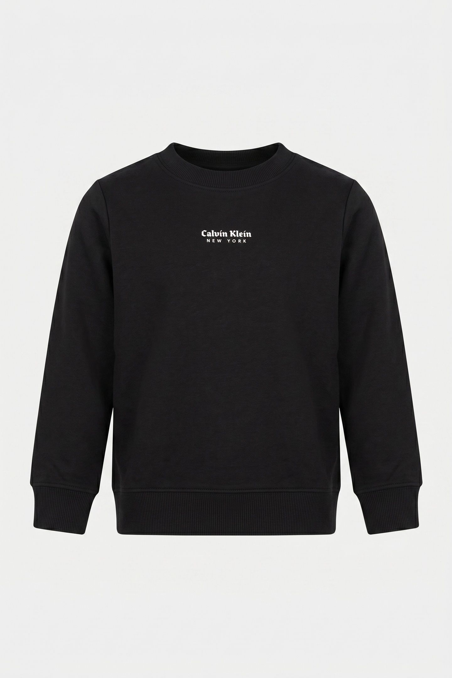 BOYS MINIMAL LOGO SWEATER BLACK 2