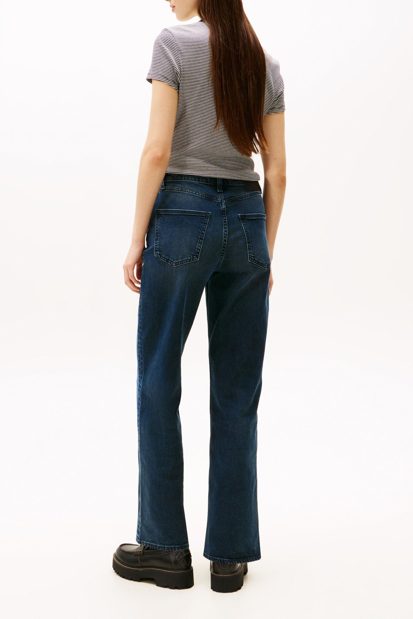 LAYLA SLIM STRAIGHT JEANS DENIM BLUE BLACK 3