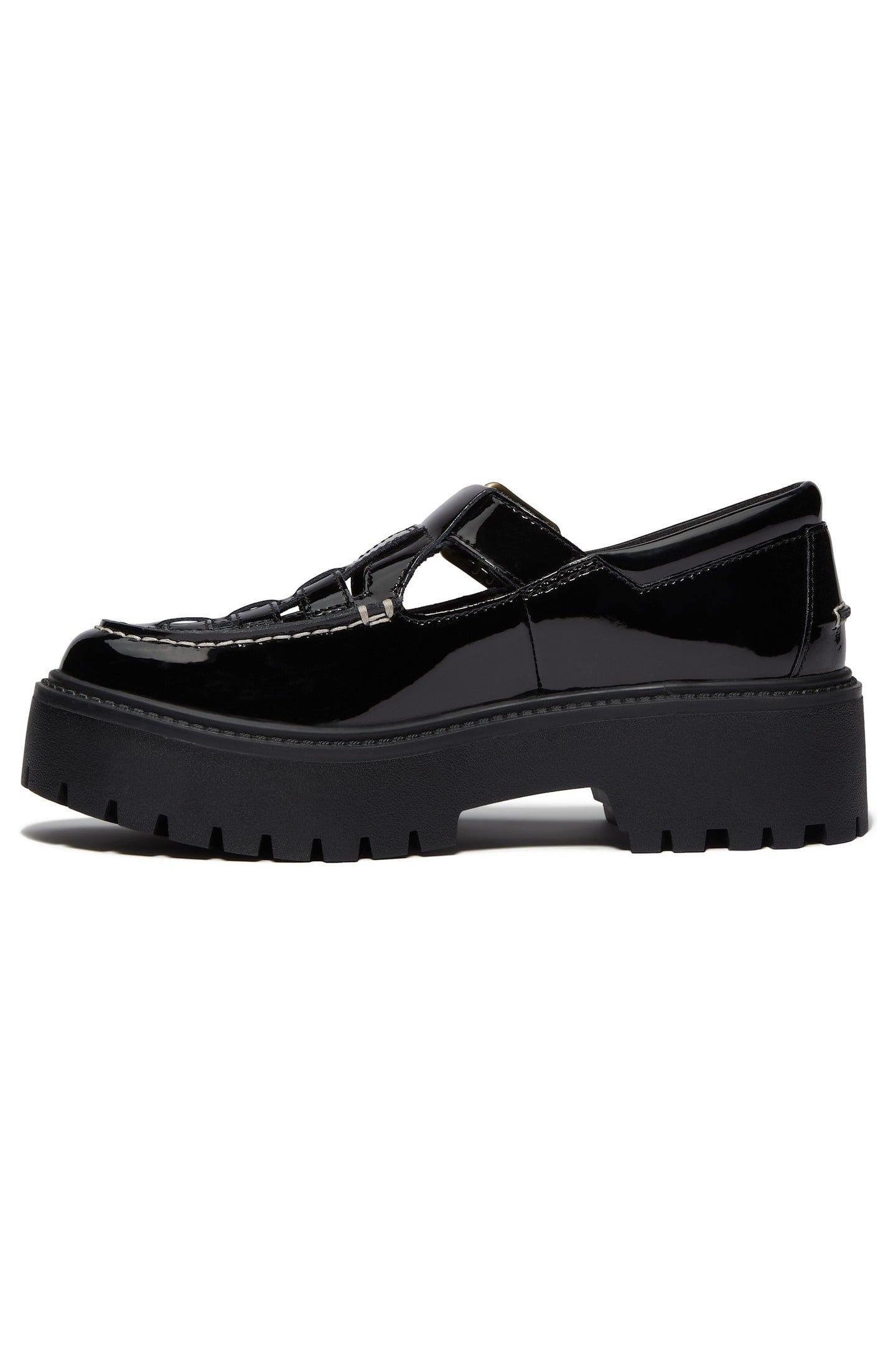 STONE STREET BUCKLE SHOE BLACK PATENT LEATHER 2