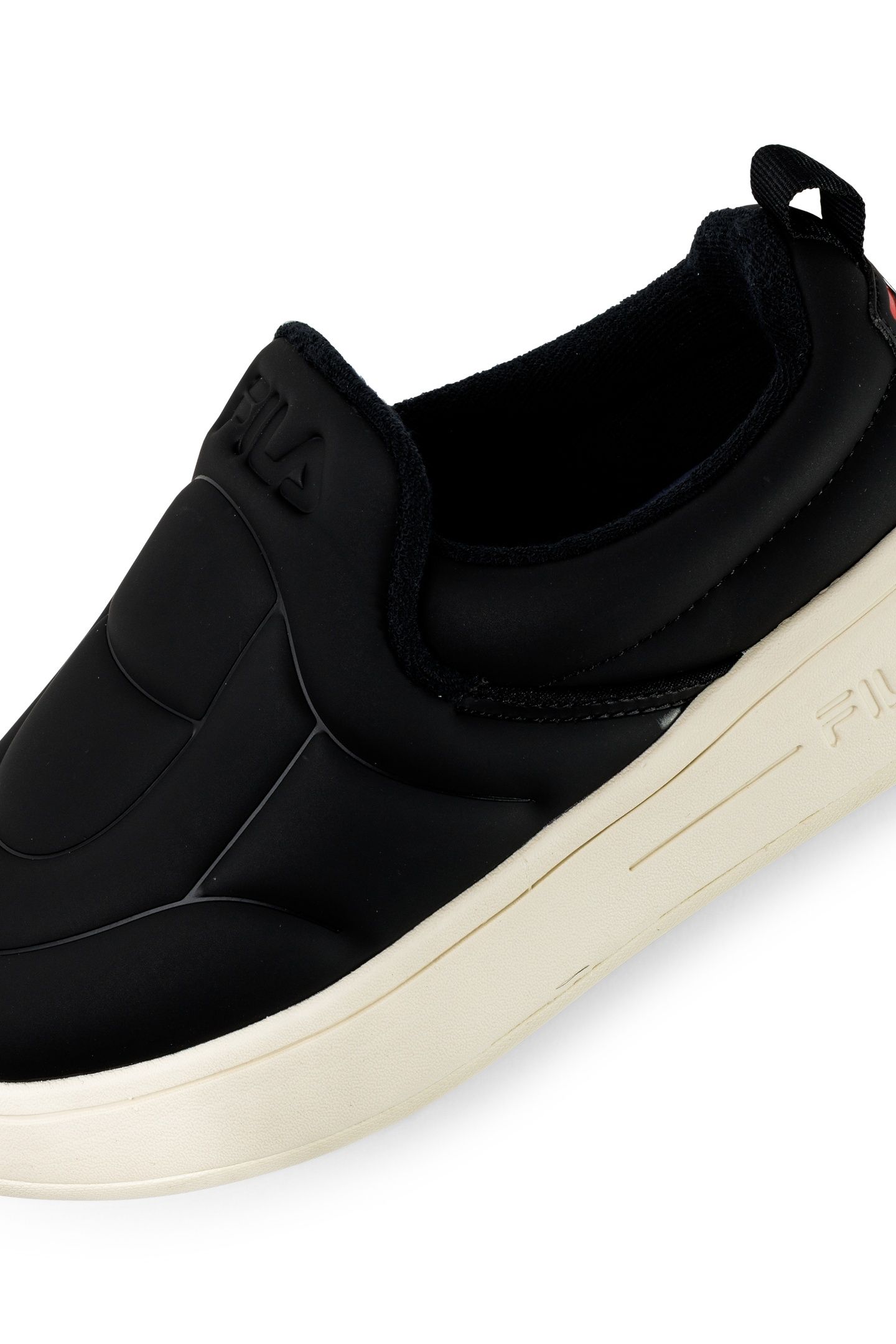 SUPERBUBBLE SLIPON WMN BLACK-ANTIQUE WHITE 3